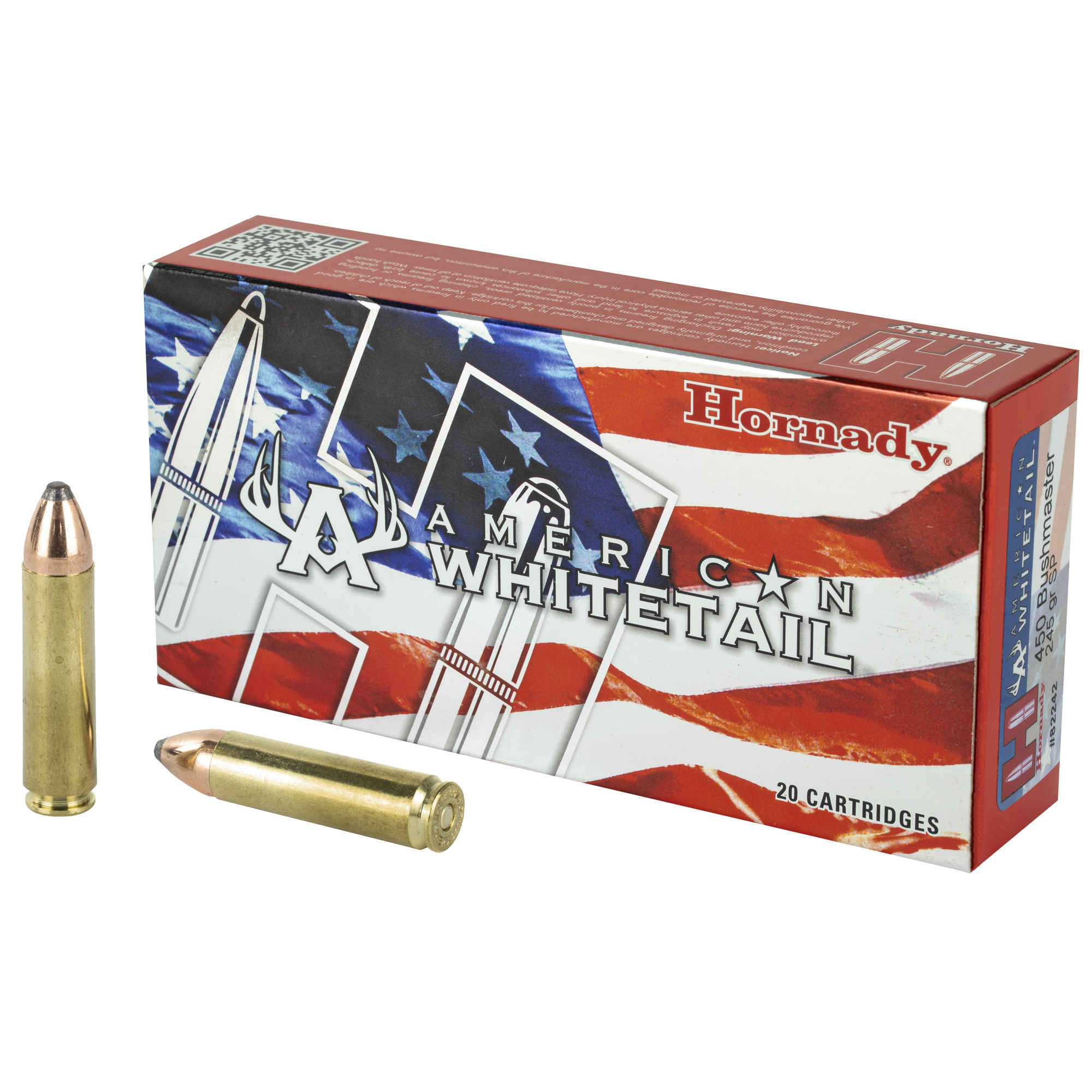 Hornady American Whitetail 450 Bushmaster 245gr InterLock – 20rd