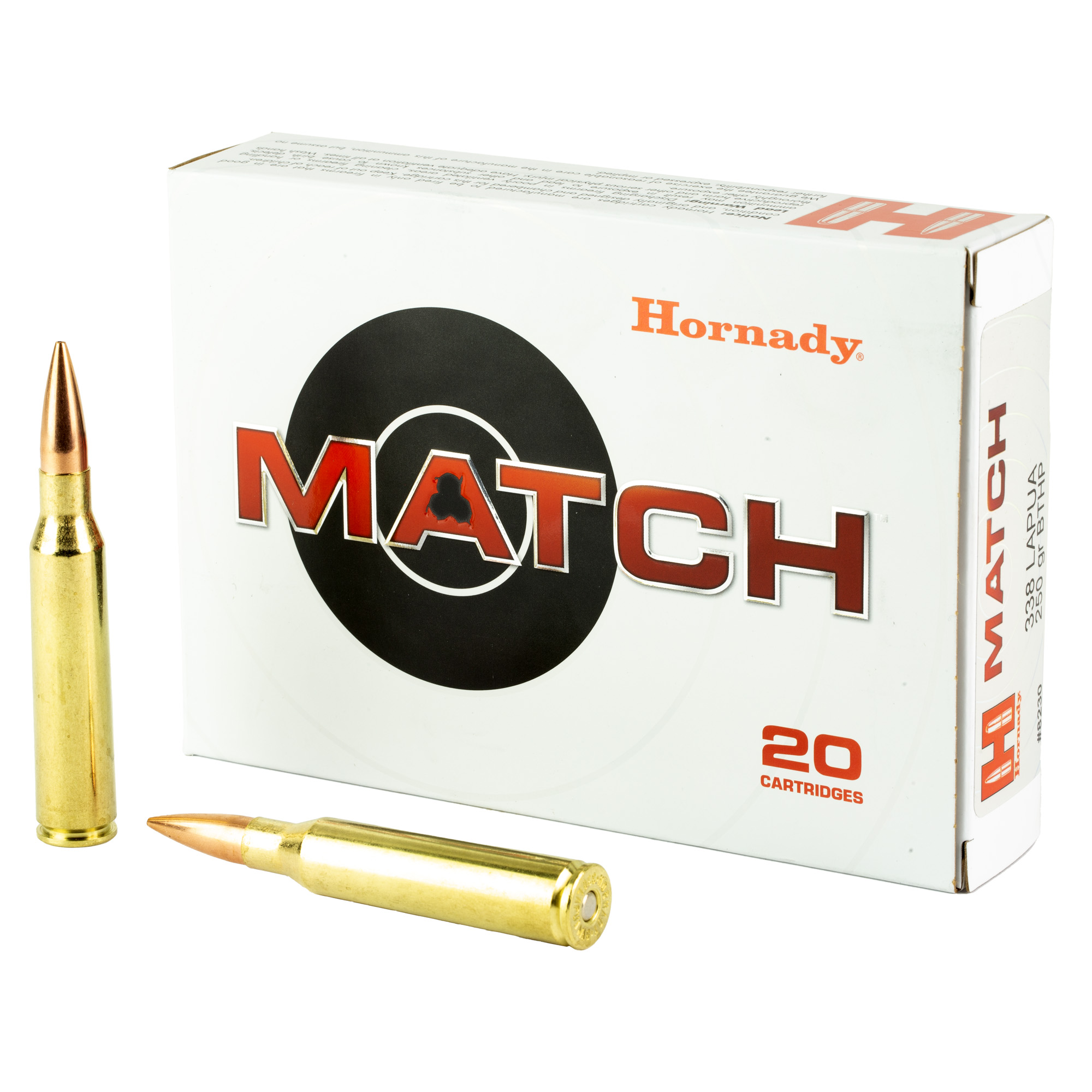 Hornady Match 338 Lapua 250gr Boat Tail Hollow Point – 20rd