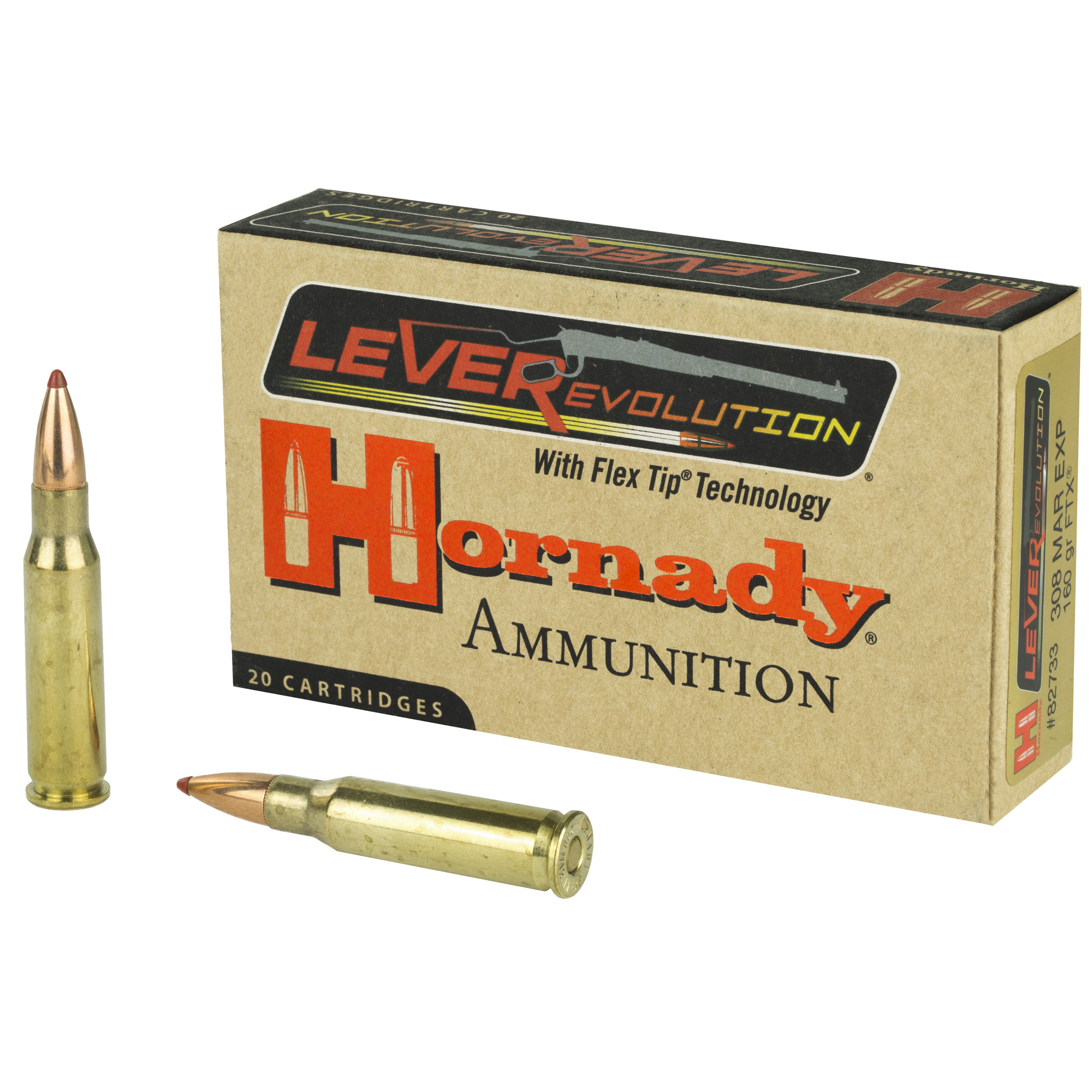 Hornady LeverEvolution 308 Marlin Express 160gr FlexTip – 20rd