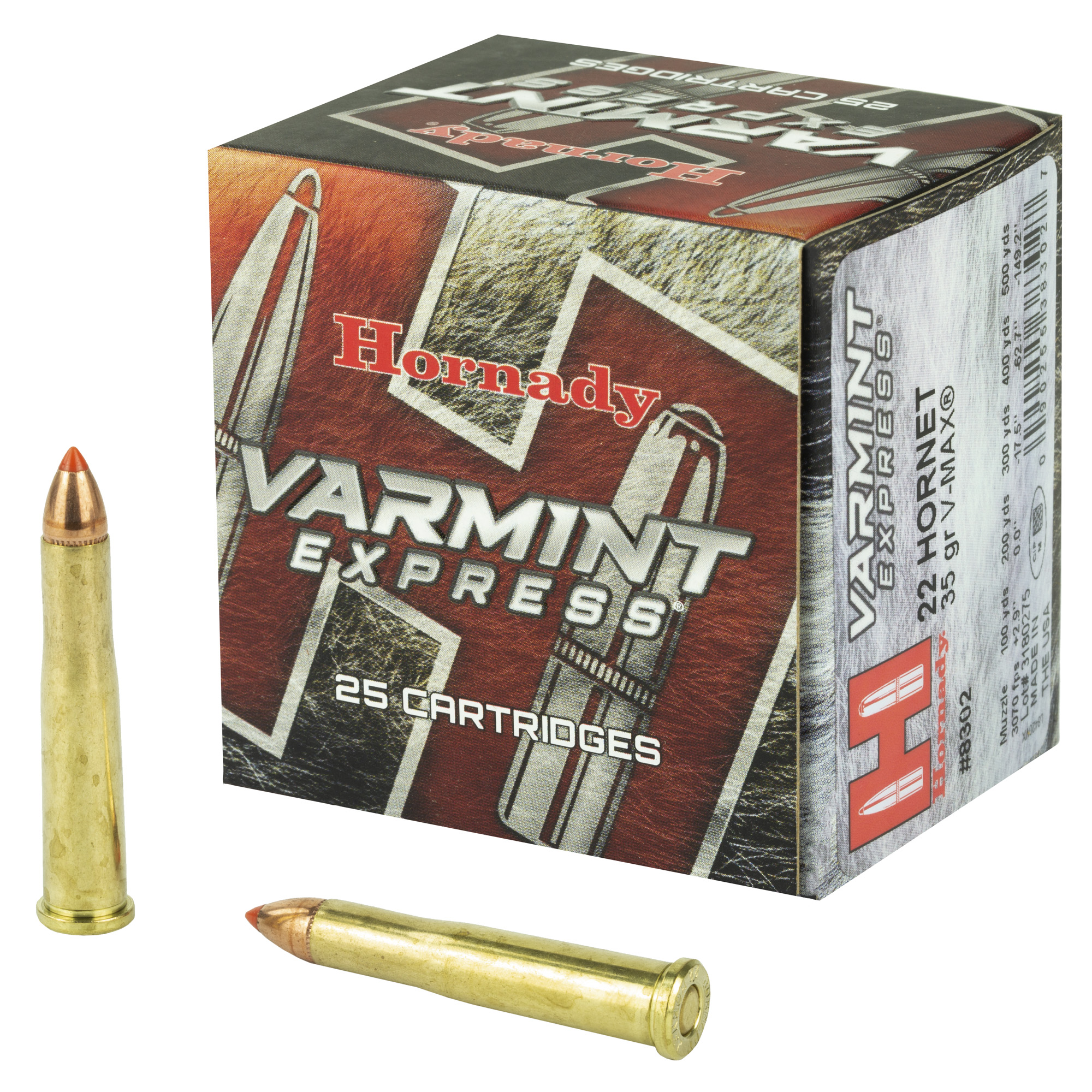 Hornady Varmint Express 22 Hornet 35gr V-Max – 25rd