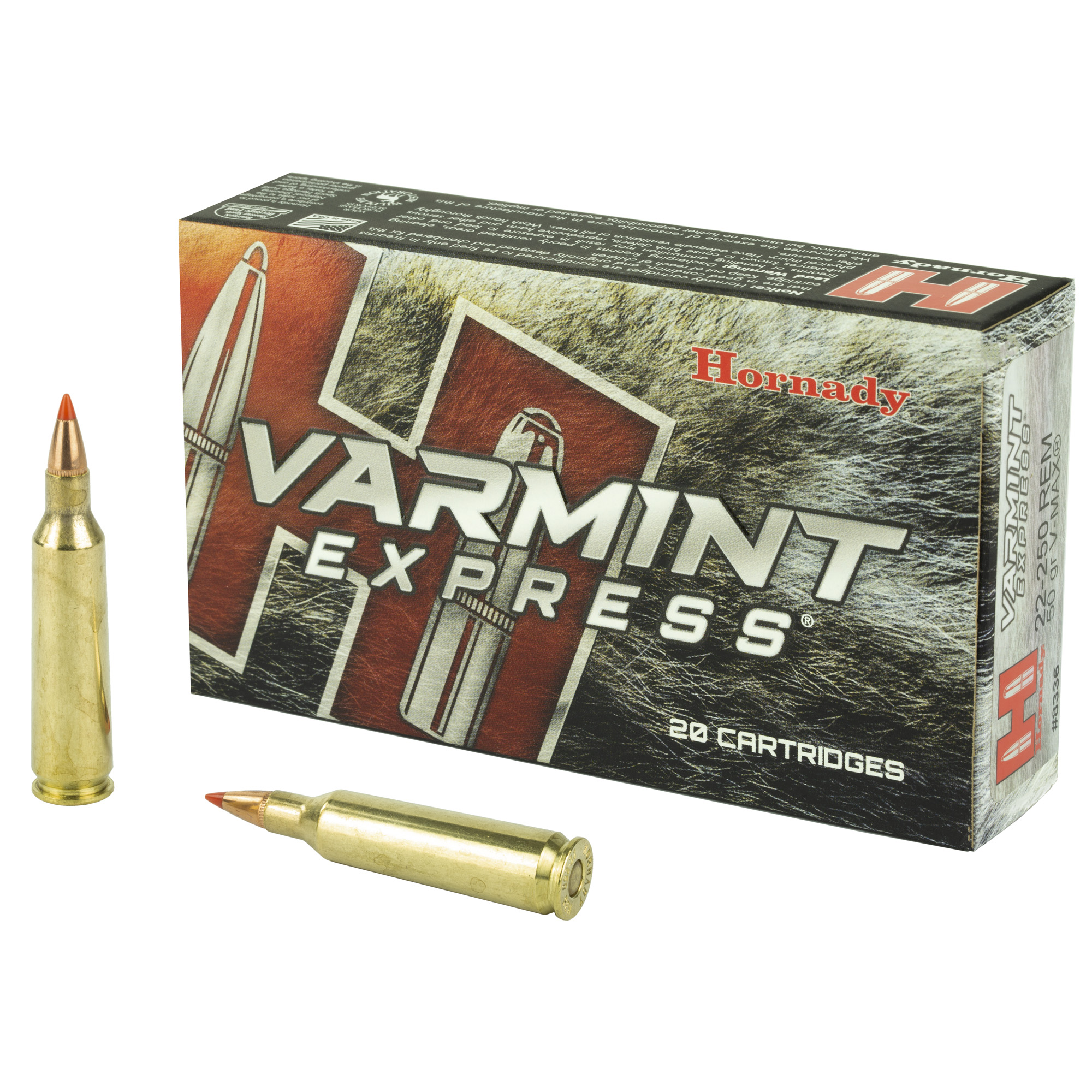 Hornady Varmint Express 22-250 Remington 50gr V-Max – 20rd