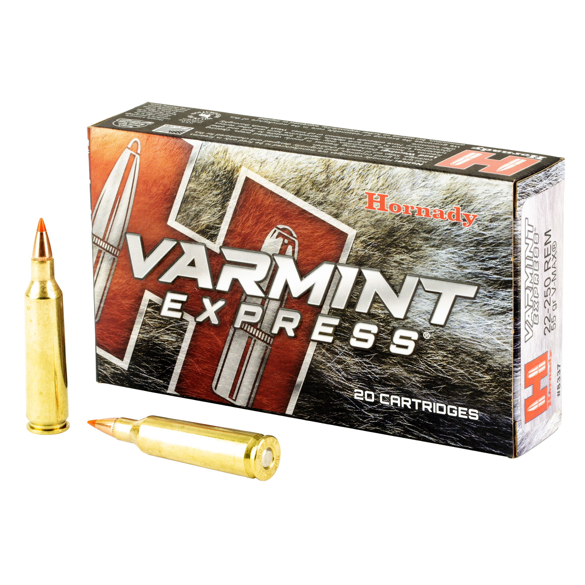 Hornady Varmint Express 22-250 Remington 55gr V-Max – 20rd