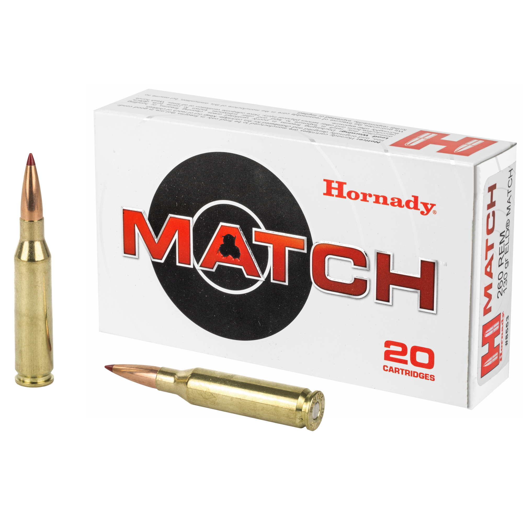 Hornady Match 260 Remington 130gr ELD Match – 20rd