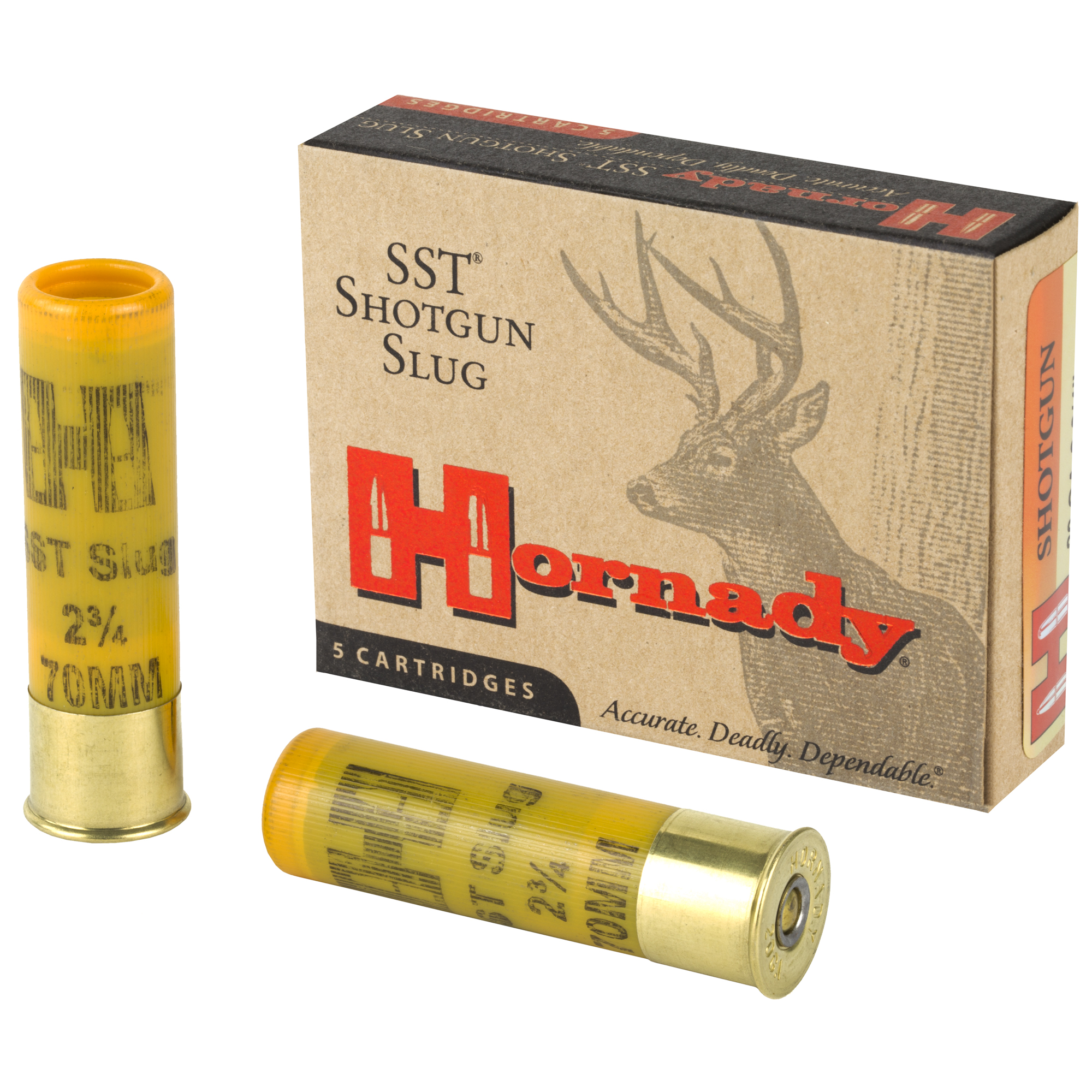 Hornady FTX Shotgun Slug 20 Gauge 2.75″ Polymer Tip Sabot Slug – 5rd