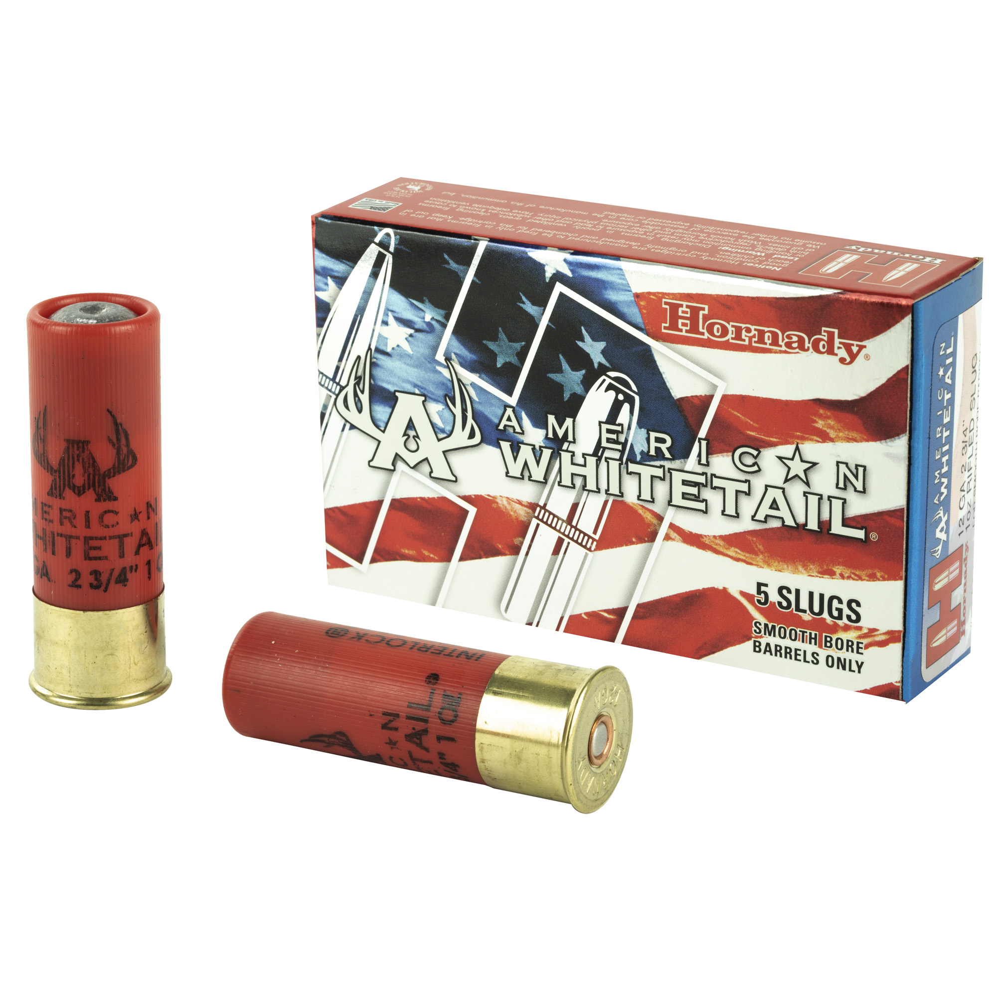 Hornady American Whitetail 12 Gauge 2.75″ Rifled Slug – 5rd