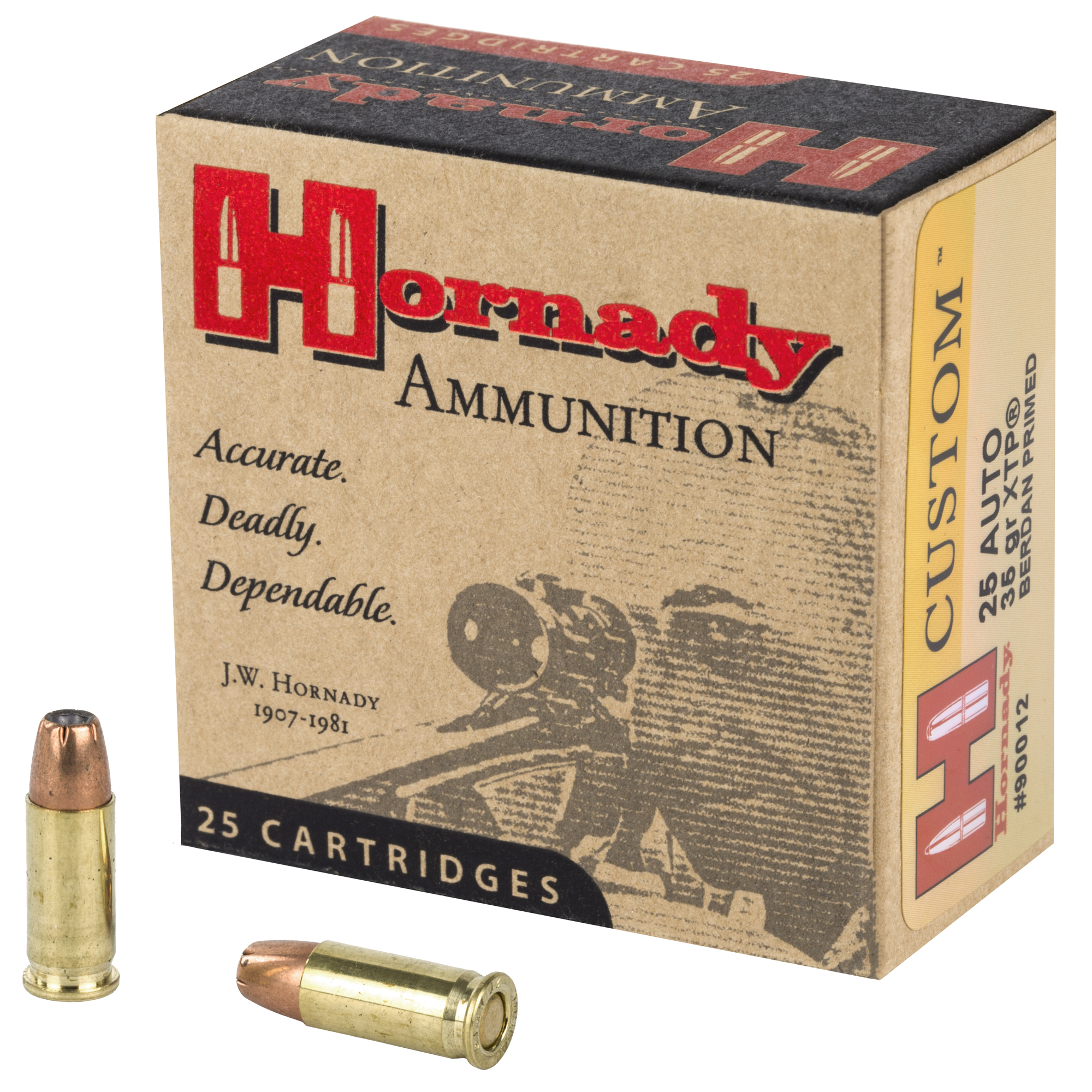 Hornady Custom 25 ACP 35gr XTP – 25rd