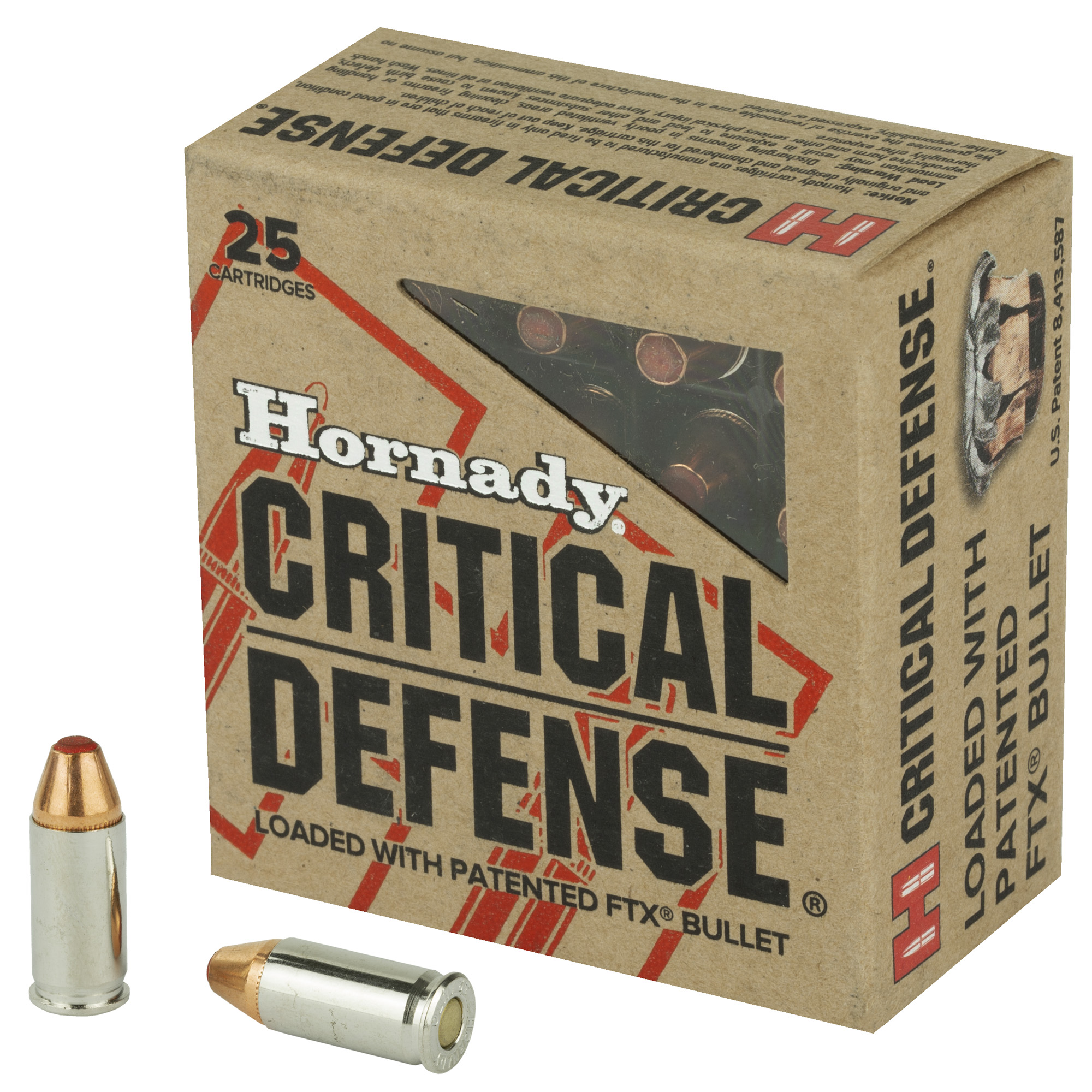 Hornady Critical Defense 32 ACP 60gr FlexTip – 25rd