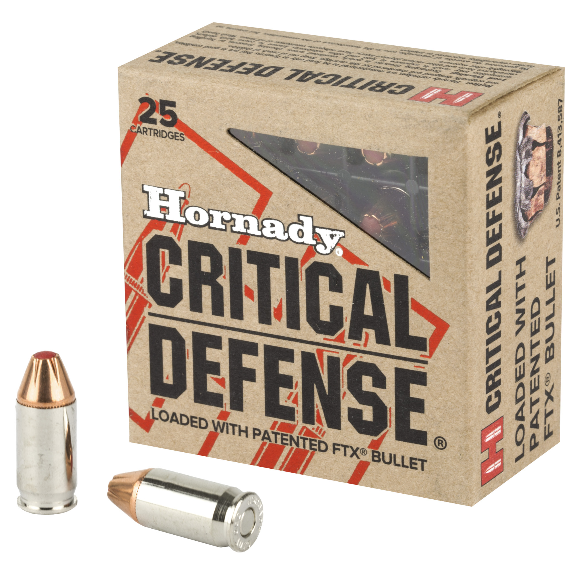 Hornady Critical Defense 380 ACP 90gr FlexTip – 25rd