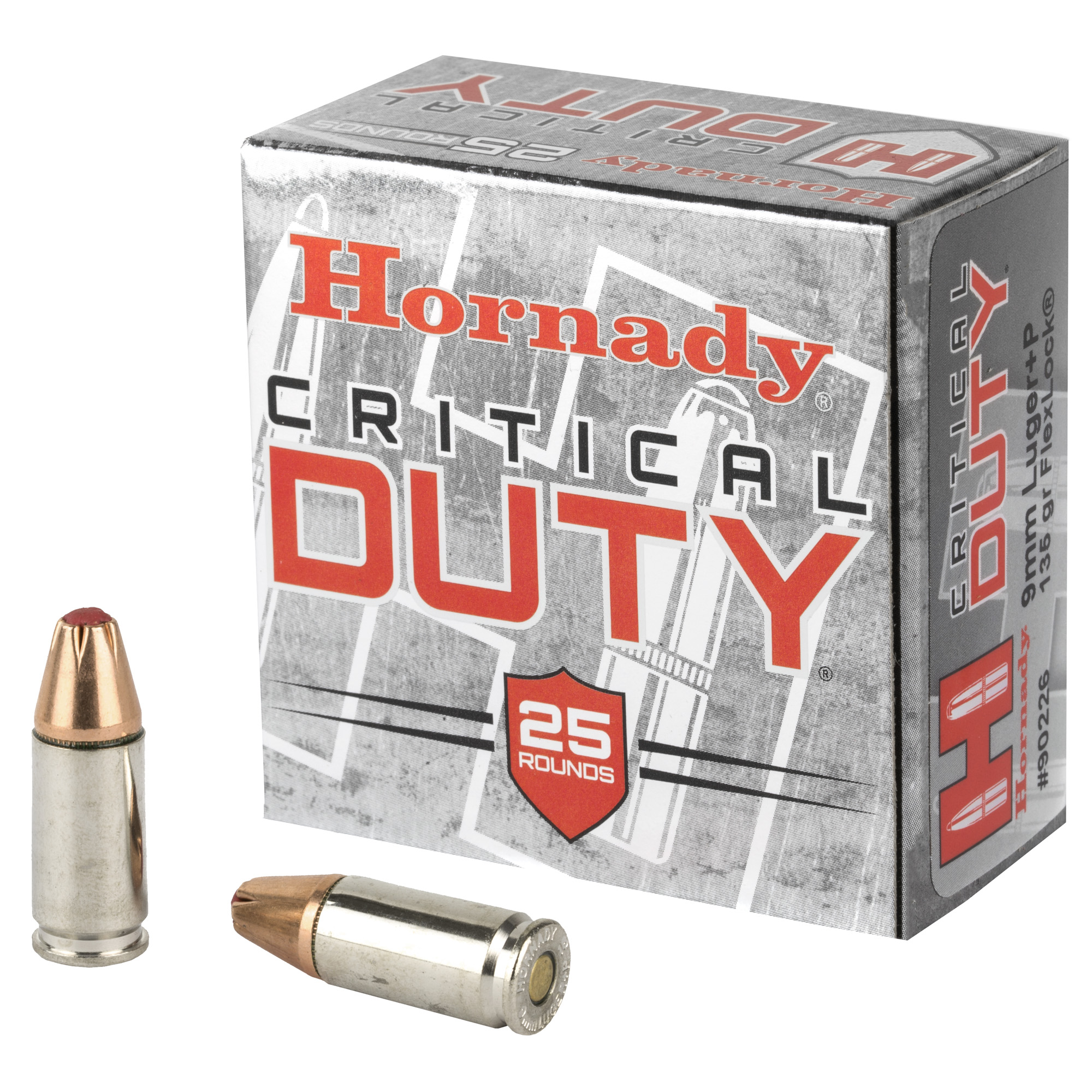 Hornady Critical Duty 9mm +P 135gr FlexLock Duty – 25rd