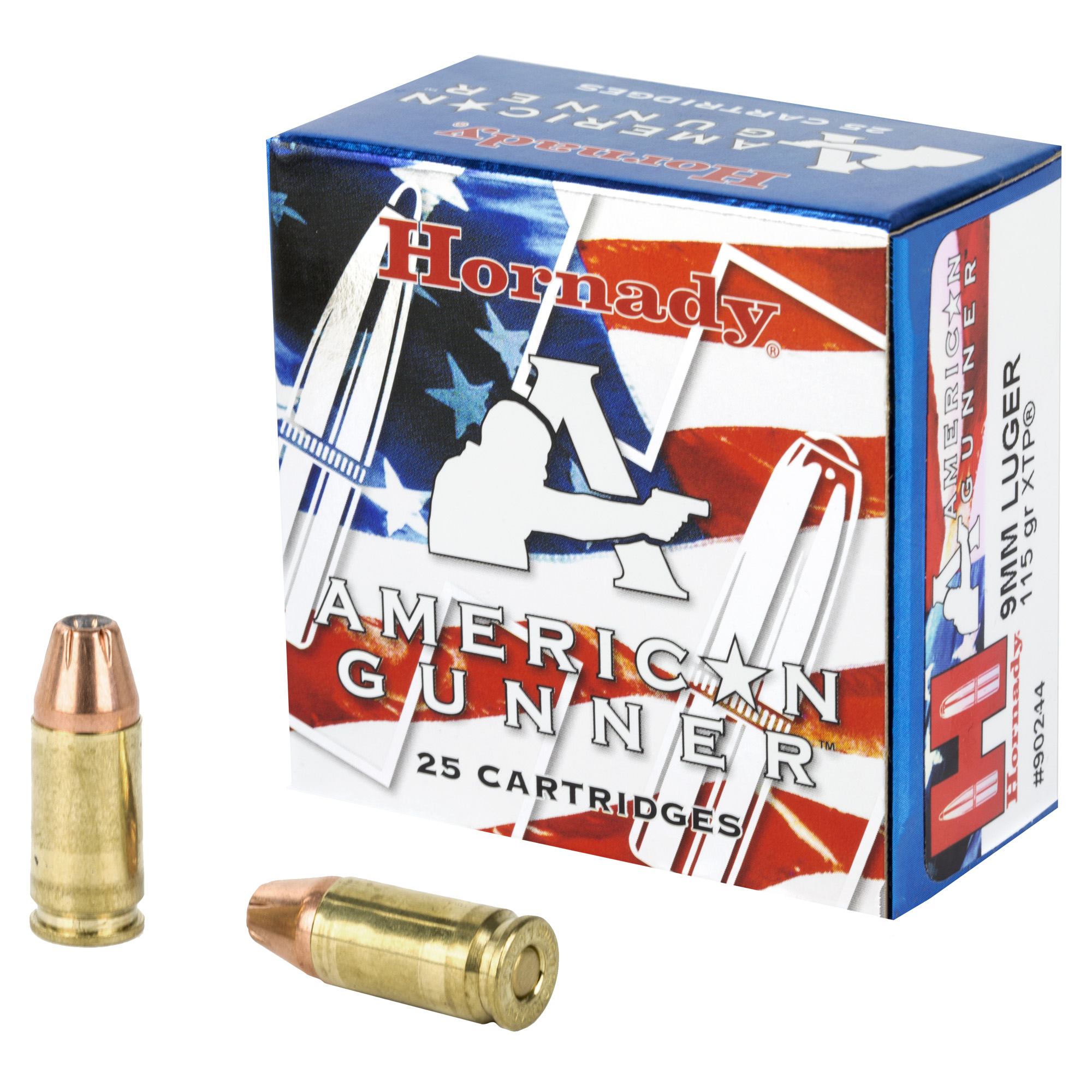 Hornady American Gunner 9mm 115gr XTP – 25rd