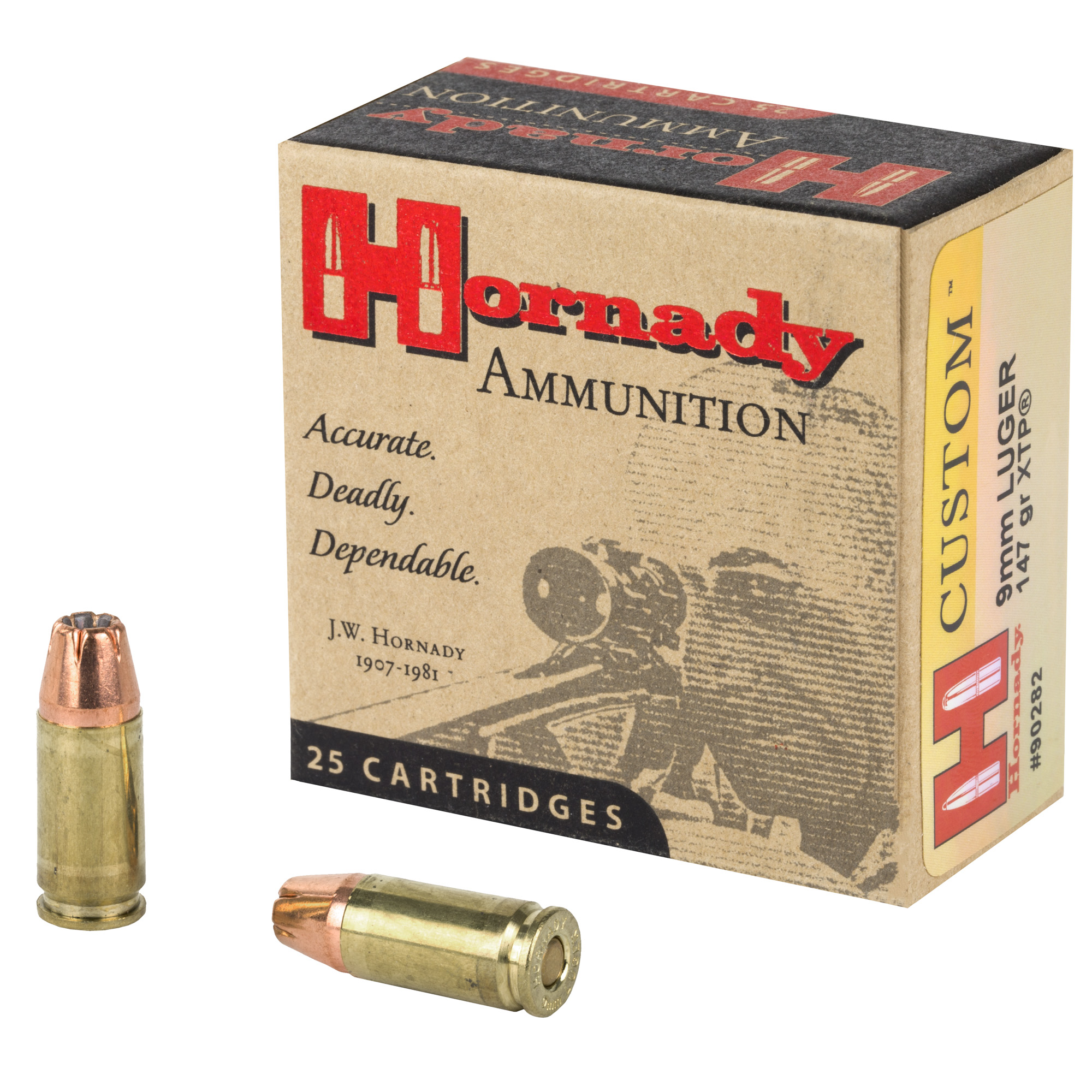 Hornady Custom 9mm 147gr XTP – 25rd