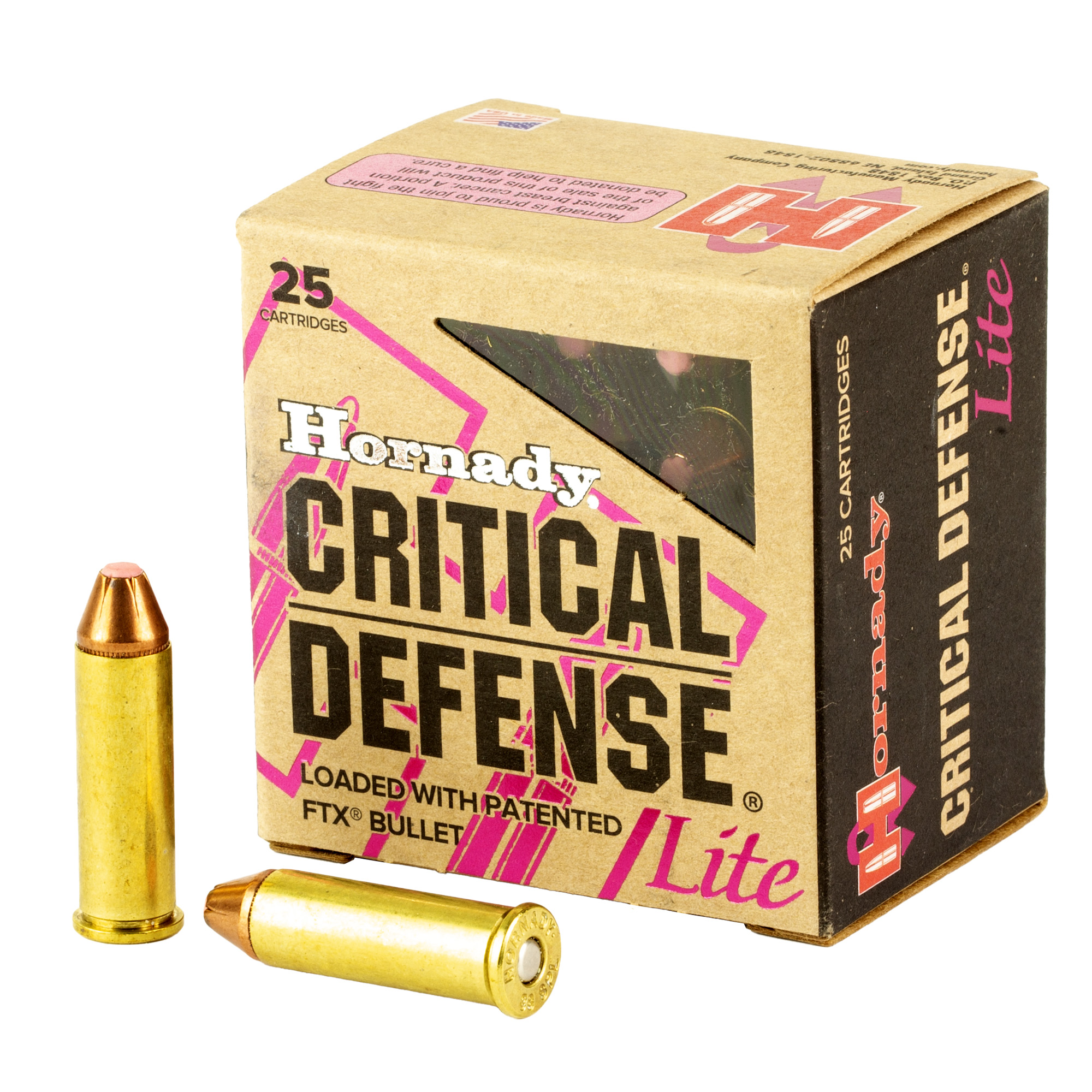 Hornady Critical Defense Lite 38 Special 90gr FlexTip – 25rd