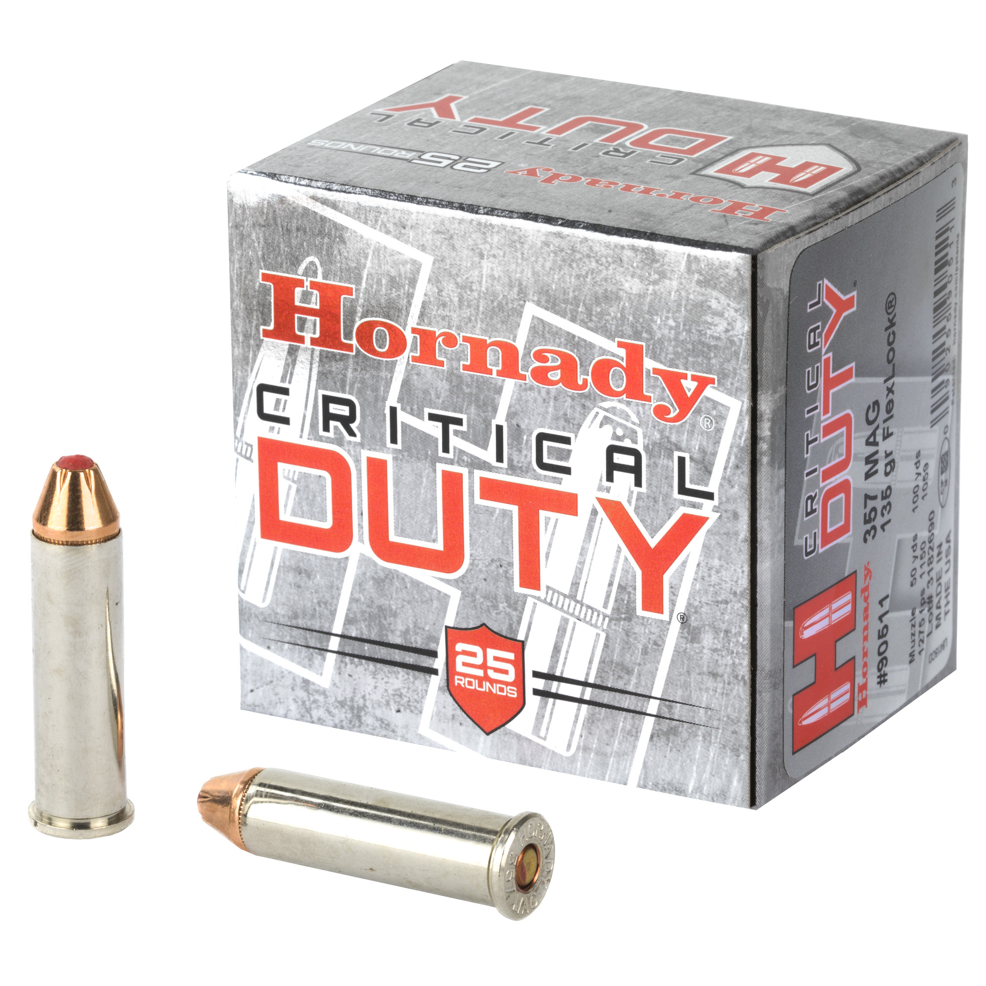 Hornady Critical Duty 357 Magnum 135gr FlexLock Duty – 25rd