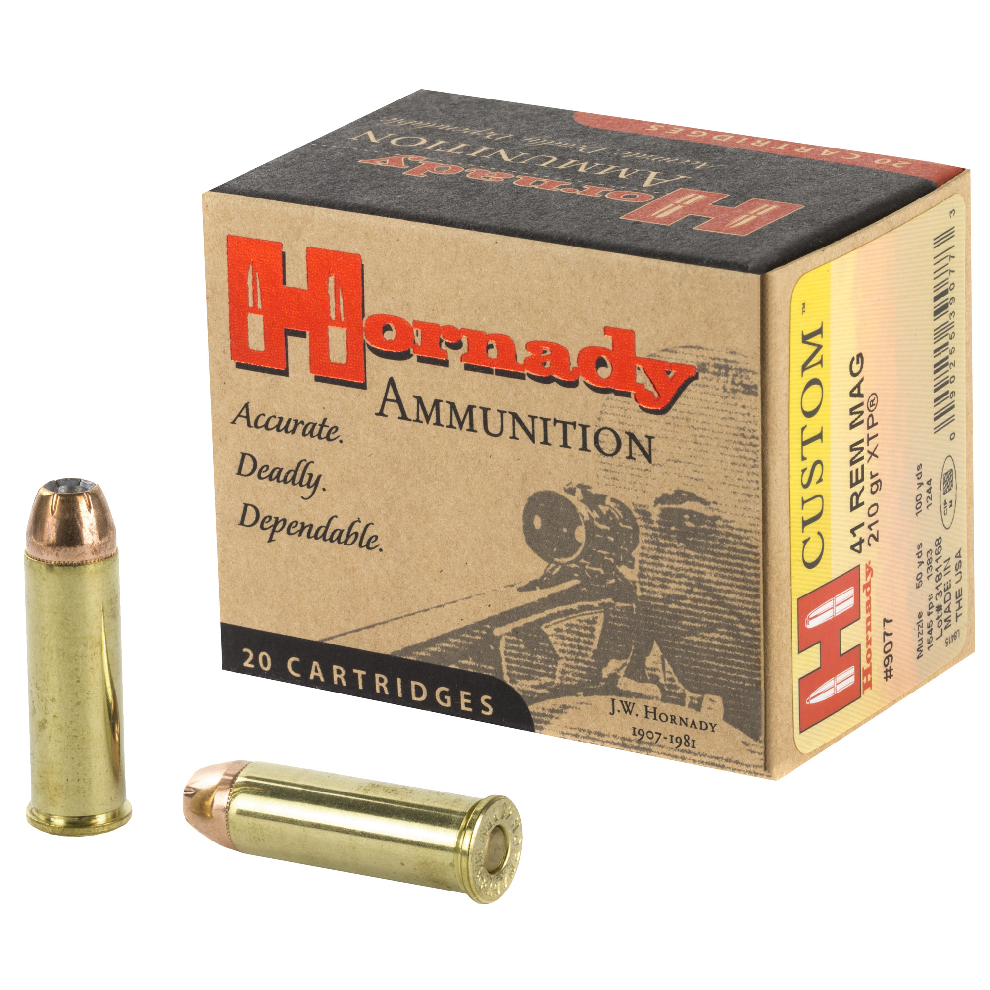 Hornady Custom 41 Magnum 210gr XTP – 20rd