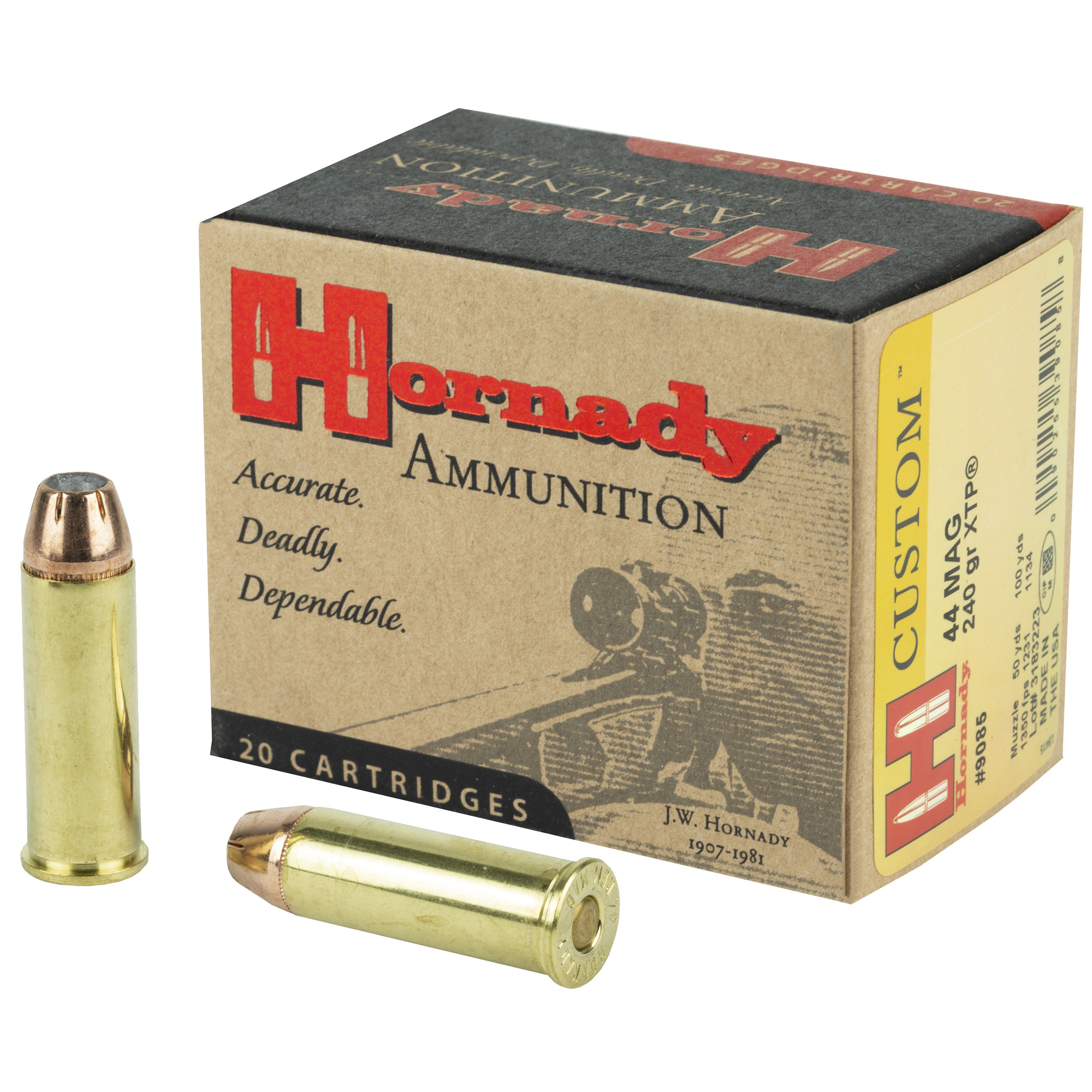 Hornady Custom 44 Magnum 240gr XTP – 20rd