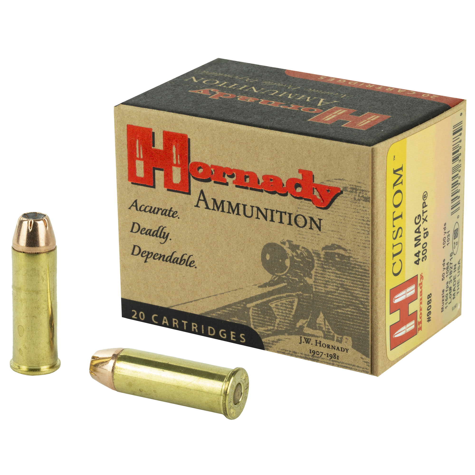 Hornady Custom 44 Magnum 300gr XTP – 20rd