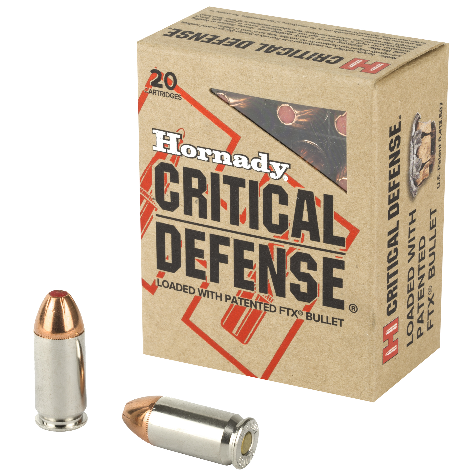 Hornady Critical Defense 45 ACP 185gr FlexTip – 20rd