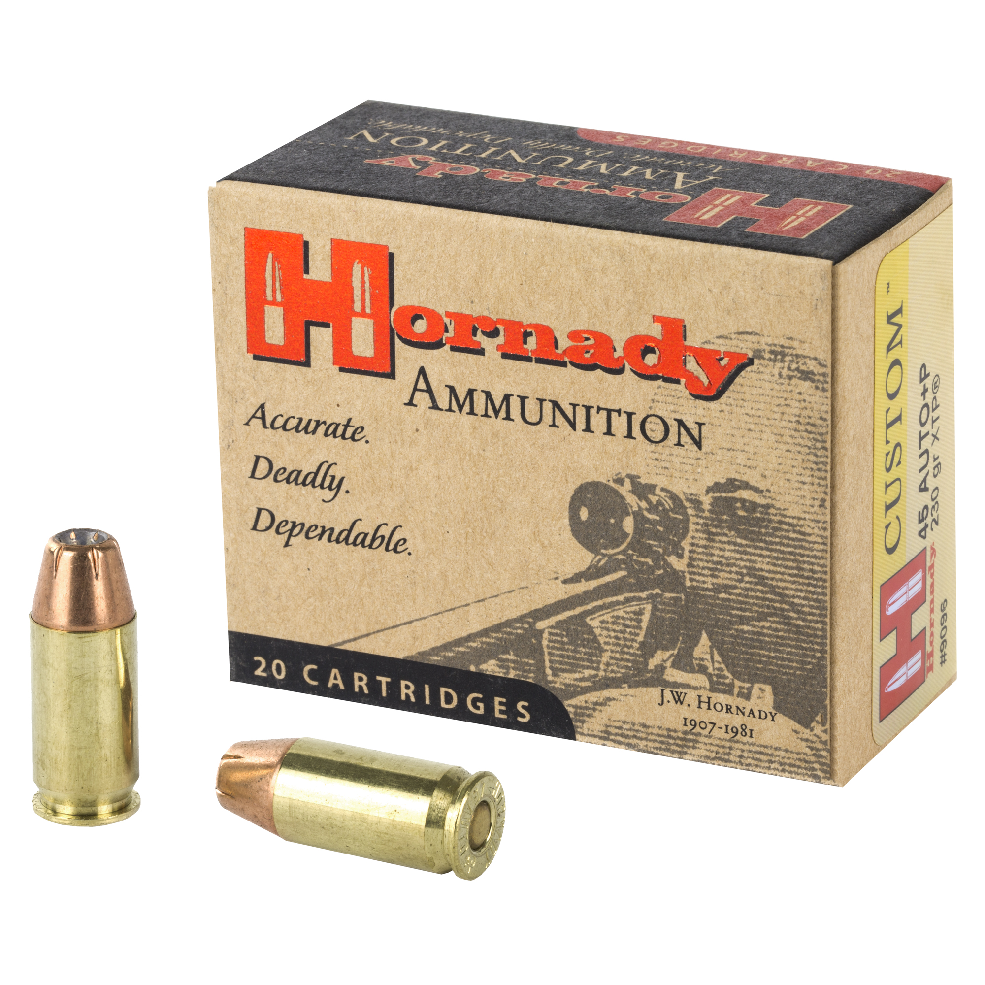 Hornady Custom 45 ACP +P 230gr XTP – 20rd