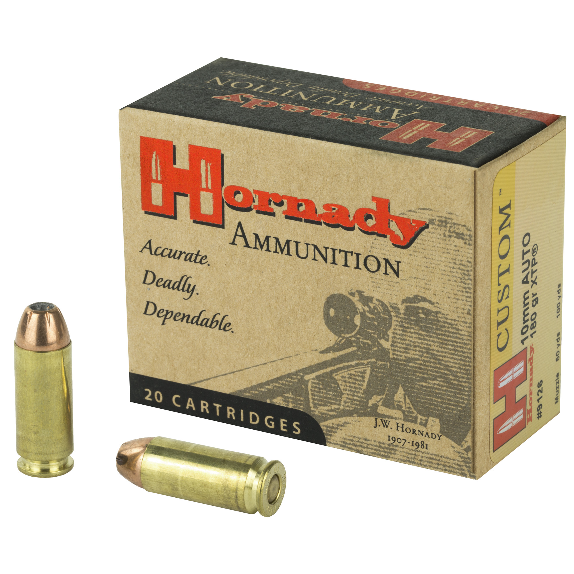 Hornady Custom 10mm 180gr XTP – 20rd