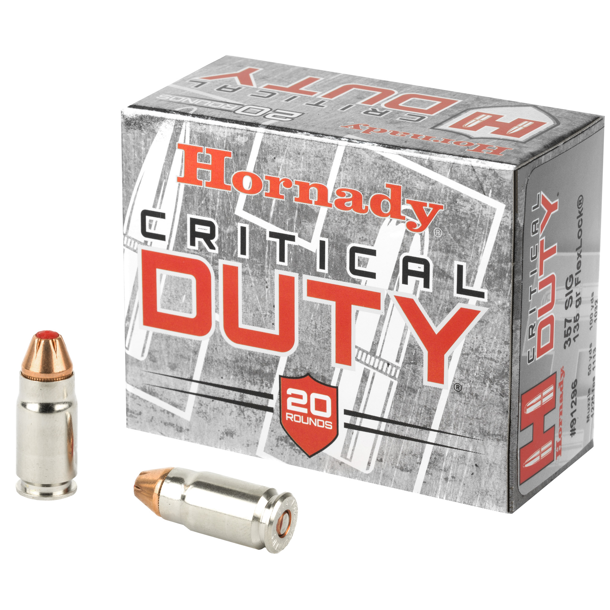 Hornady Critical Duty 357 Sig 135gr FlexLock Duty – 20rd