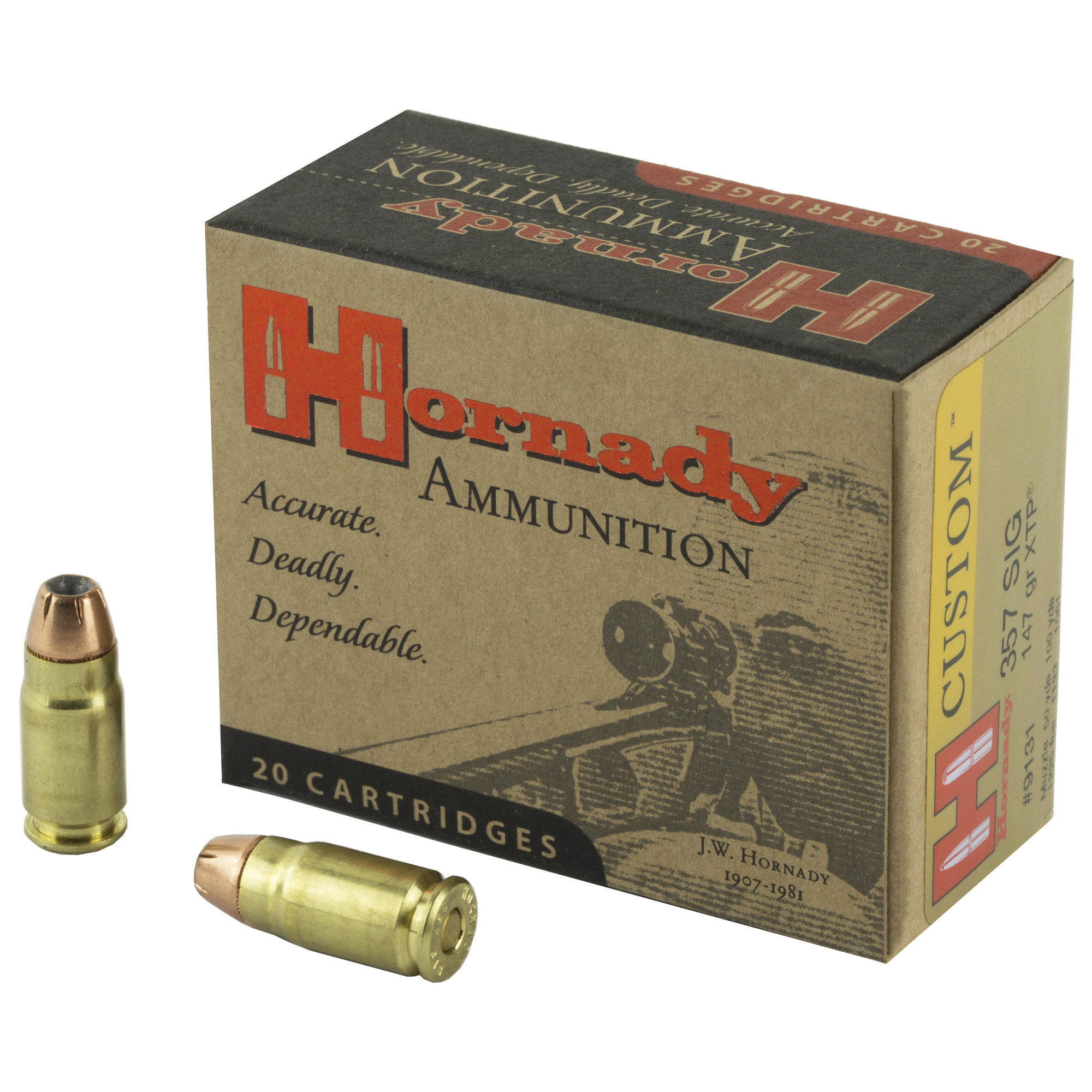 Hornady Custom 357 Sig 147gr XTP – 20rd