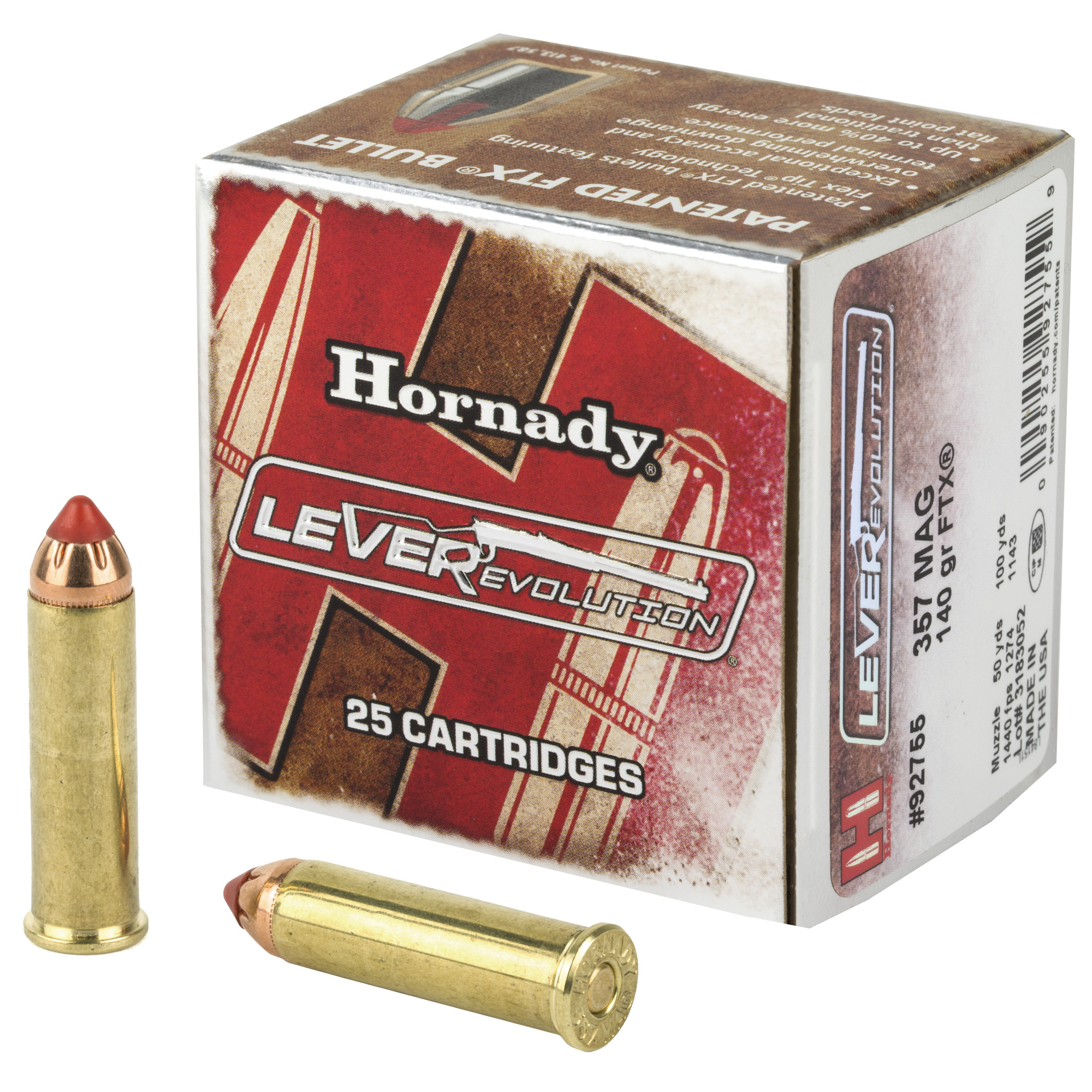 Hornady LeverEvolution 357 Magnum 140gr FlexTip – 25rd