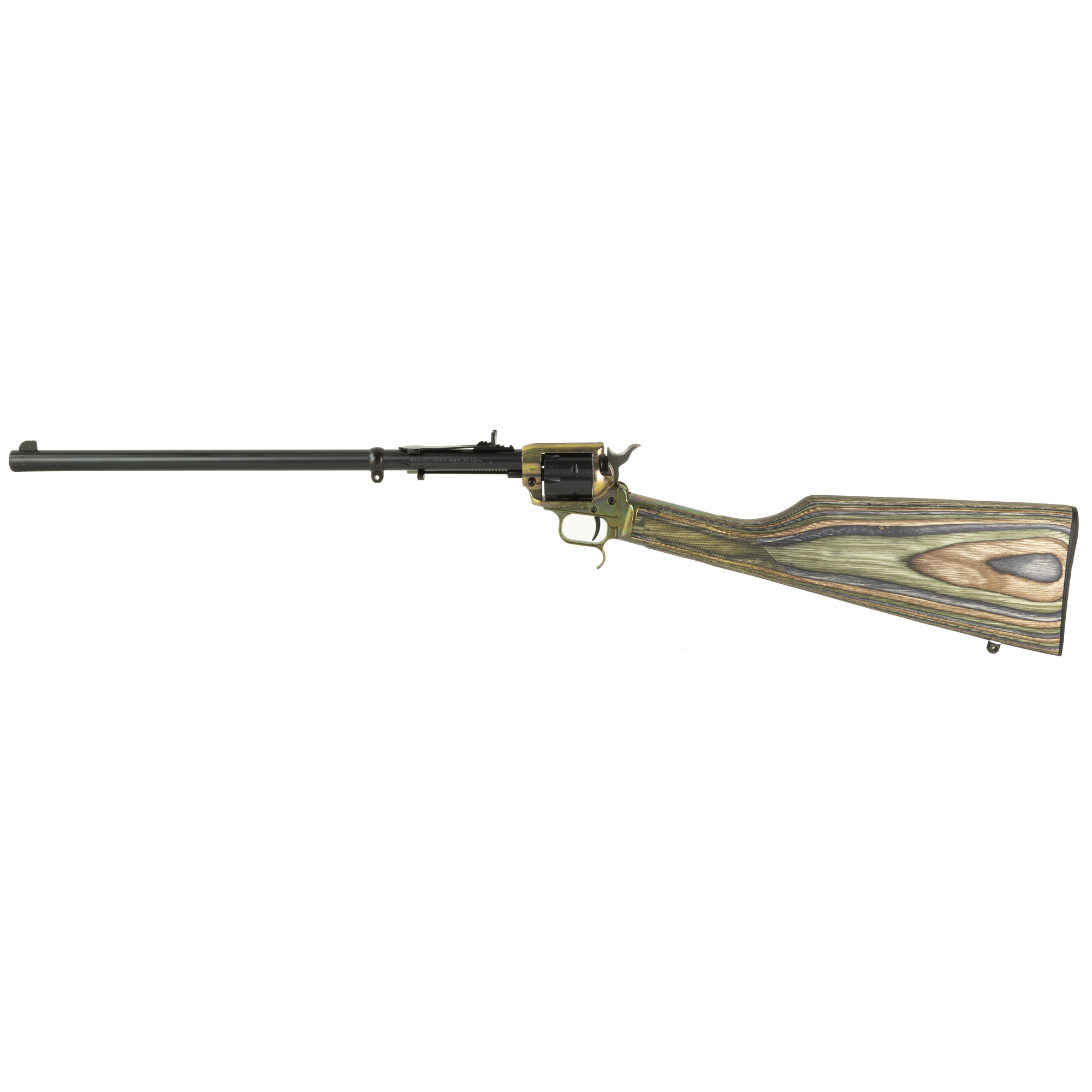 Heritage Rough Rider Rancher 16″ 22 LR 6rd Buckhorn – Blue