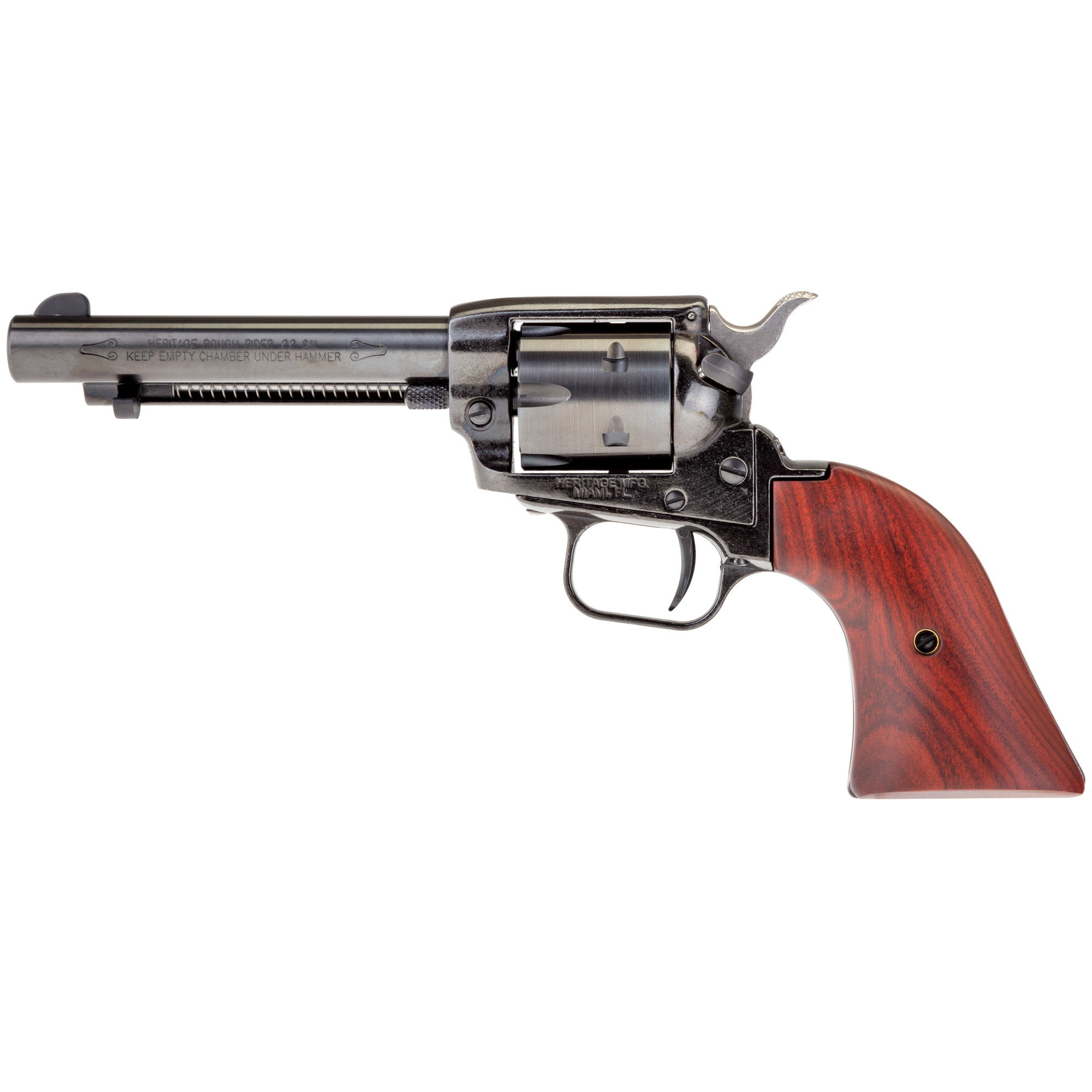 Heritage Rough Rider Single Action 4.75″ 22 LR 6rd Fixed Sights – Blue