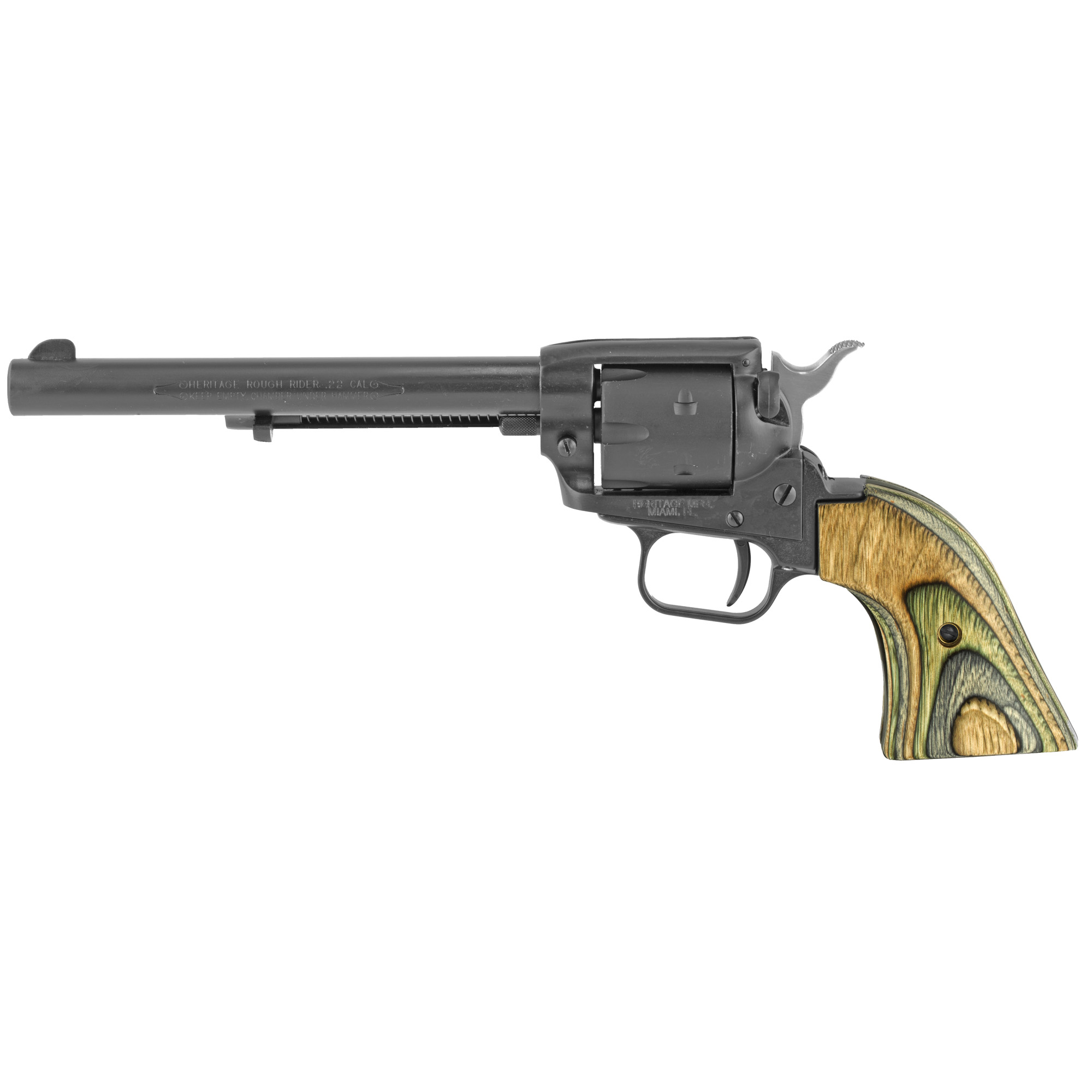 Heritage Rough Rider Single Action 6.5″ 22 LR 22 WMR 6rd – Black