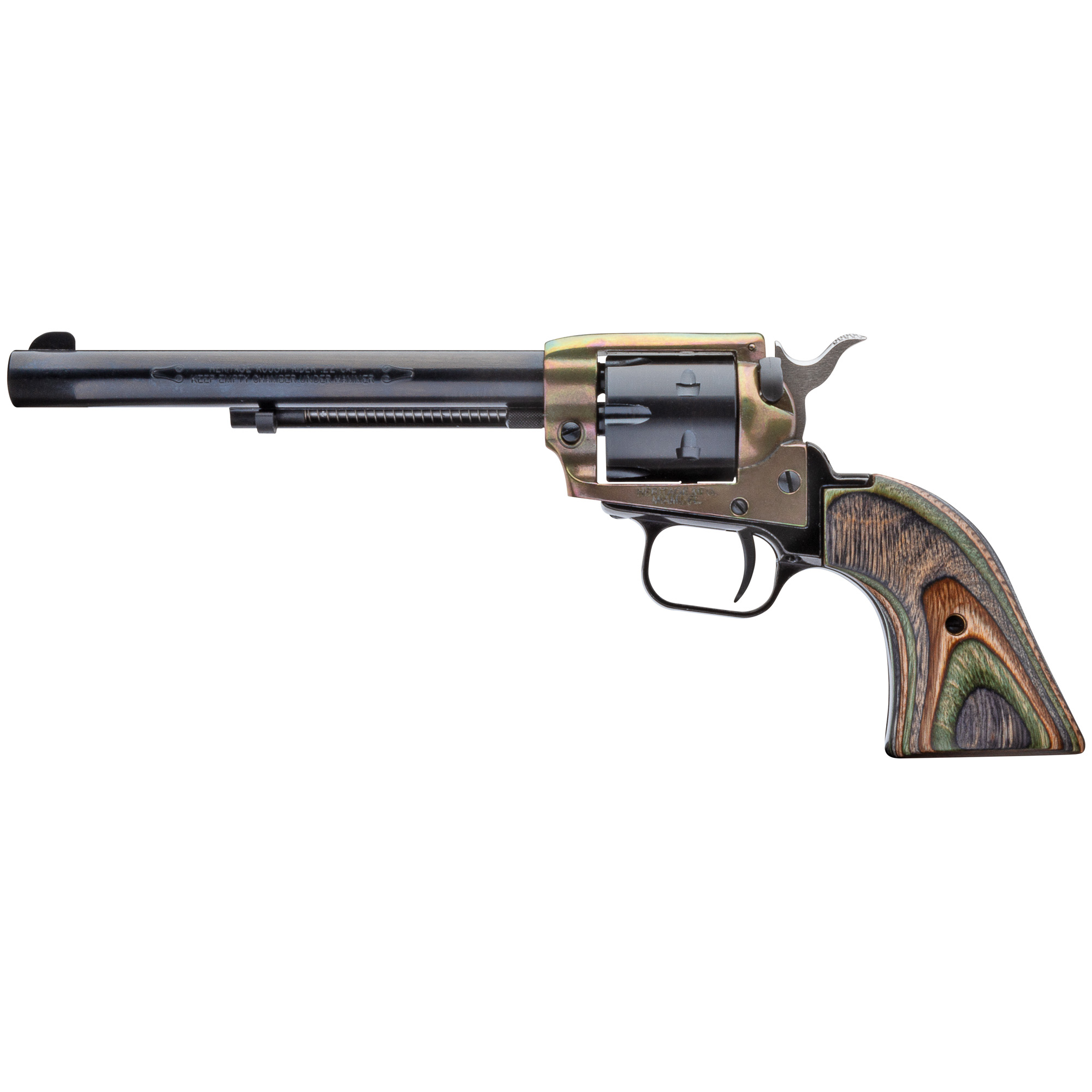 Heritage Rough Rider Single Action 6.5″ 22 LR 22 WMR 6rd Fixed Sights – Case Hardened