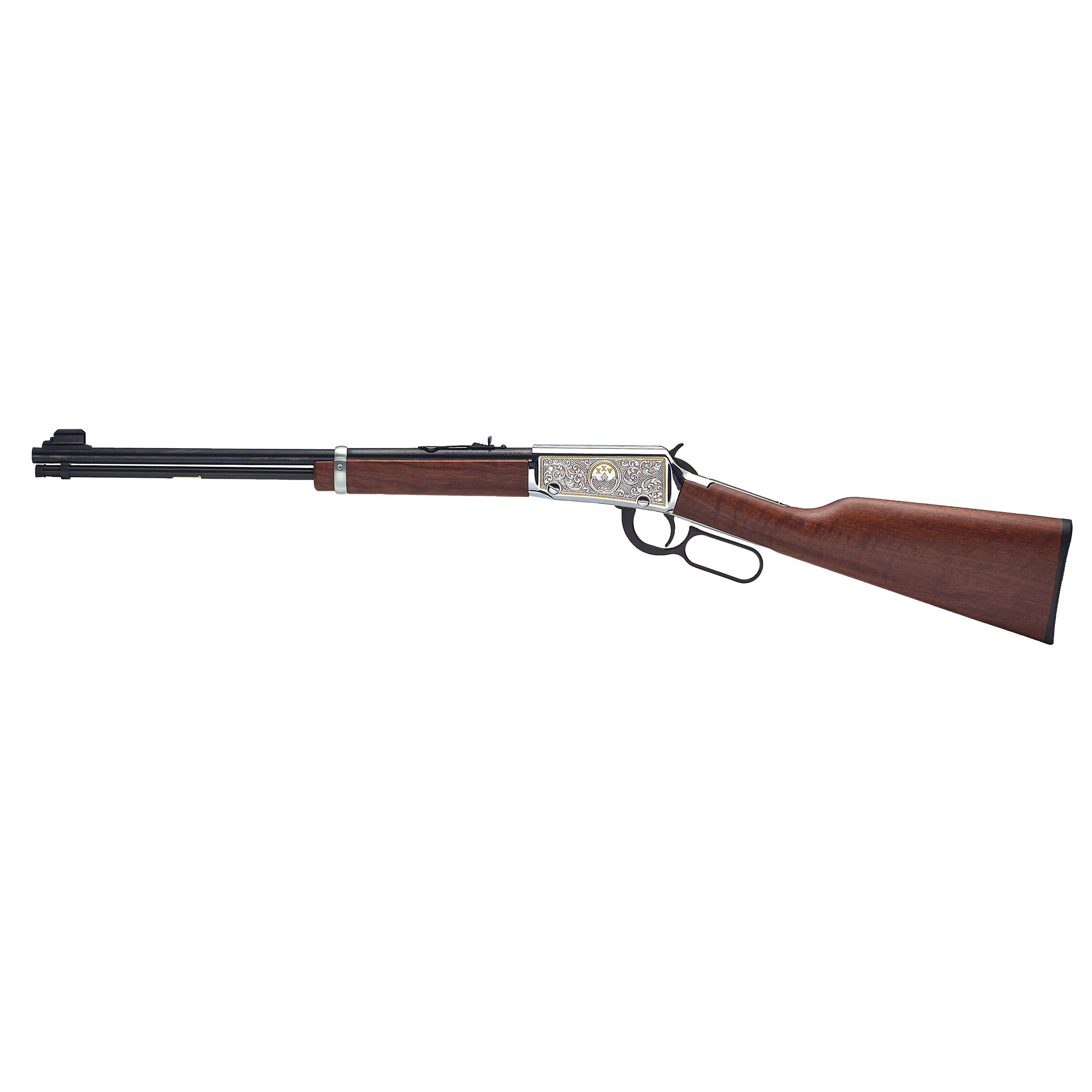 Henry Lever Action 25th Anniversary Edition 18.5″ 22 LR 15rd Adjustable Sights – Blue