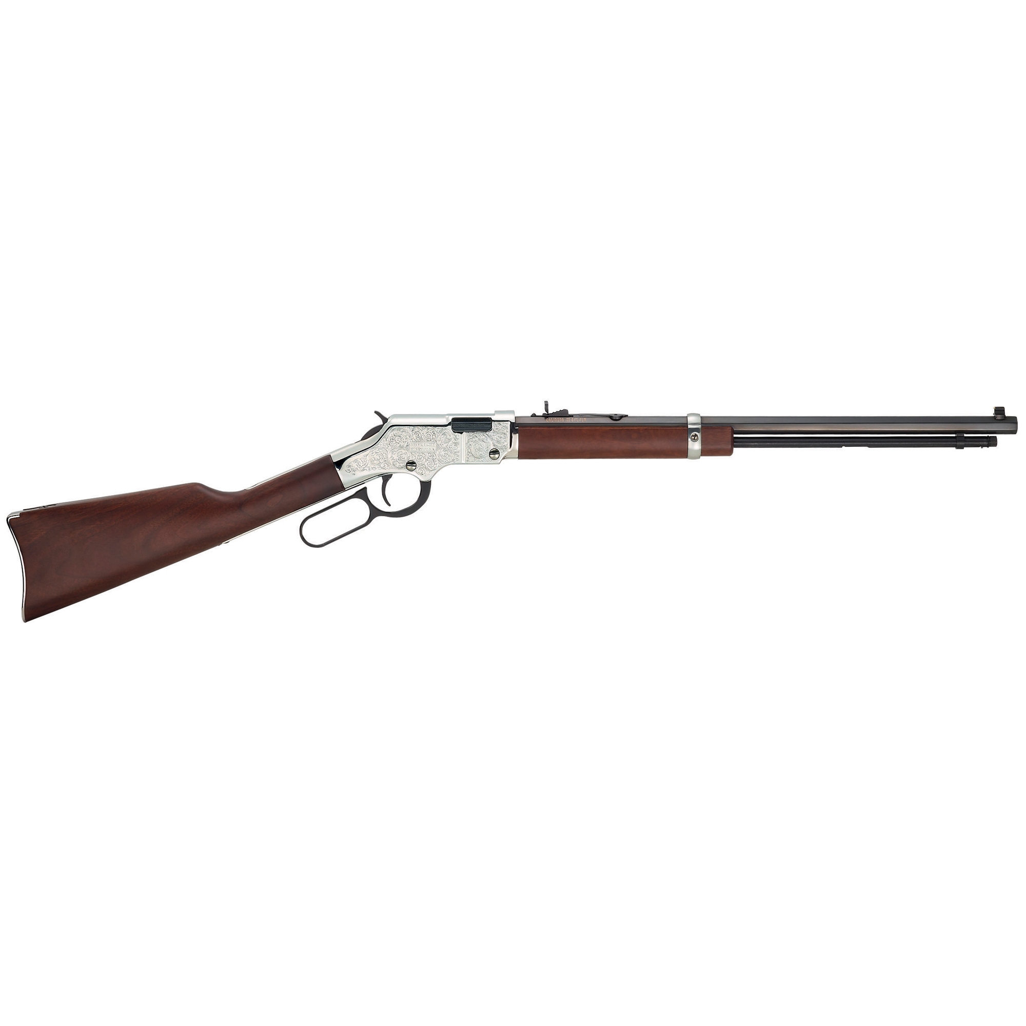 Henry Silver Eagle 20″ 17 HMR 16rd Adjustable Rear/Bead Front – Silver