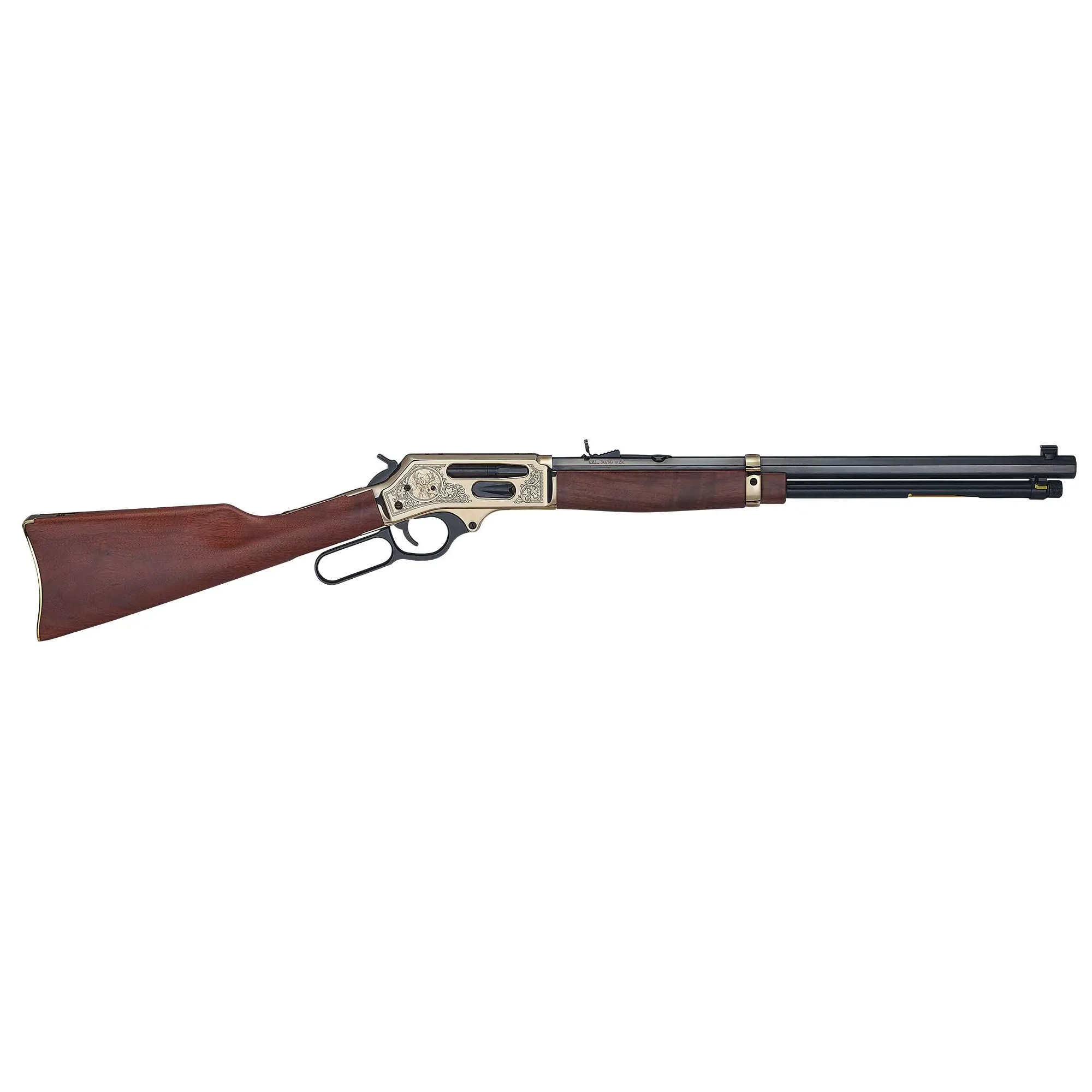 Henry Lever Action Wildlife Edition 20″ 30-30 Winchester 5rd Adjustable Sights – Brass