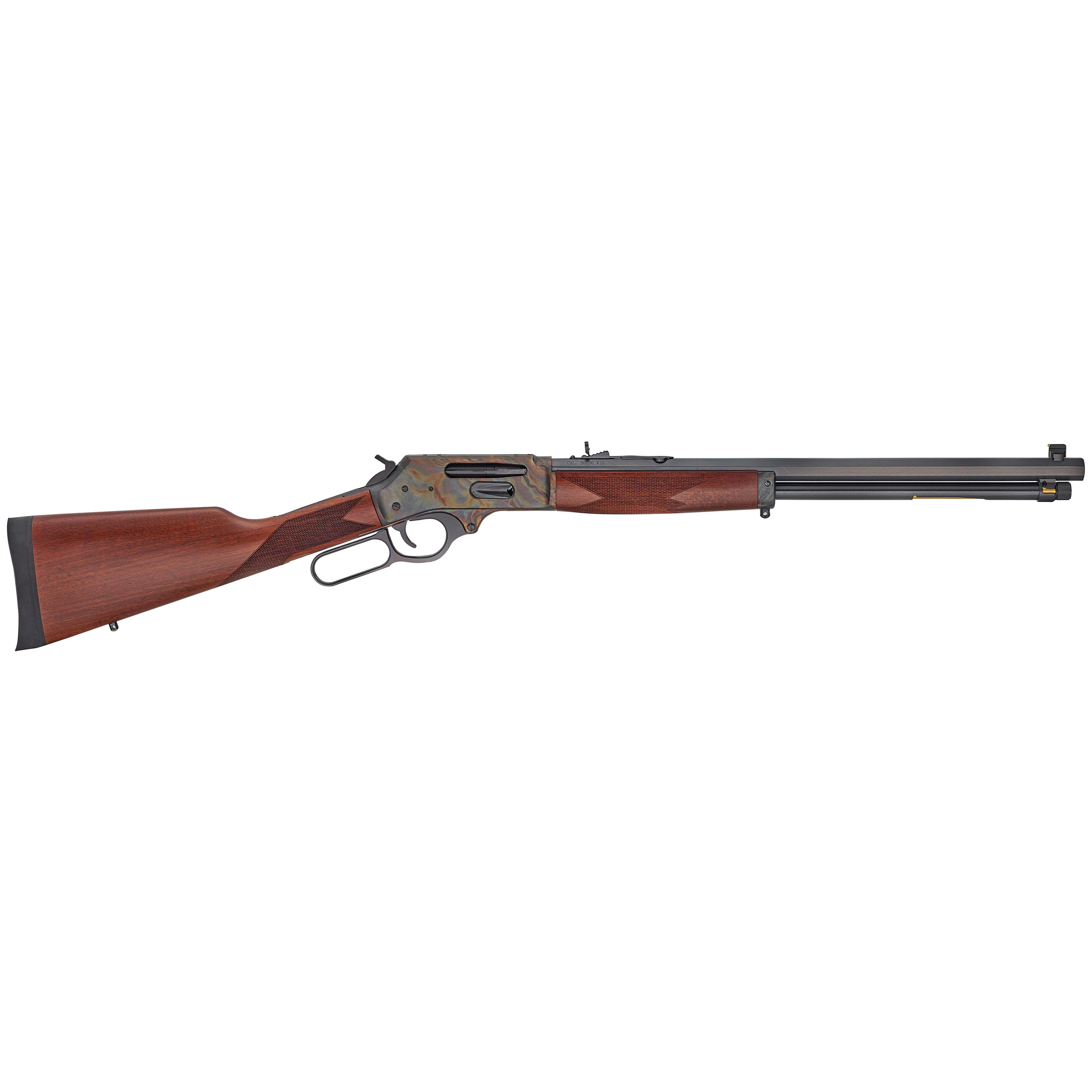 Henry Lever Action Rifle 20″ 30-30 Winchester 5rd Adjustable Sights – Color Case Hardened