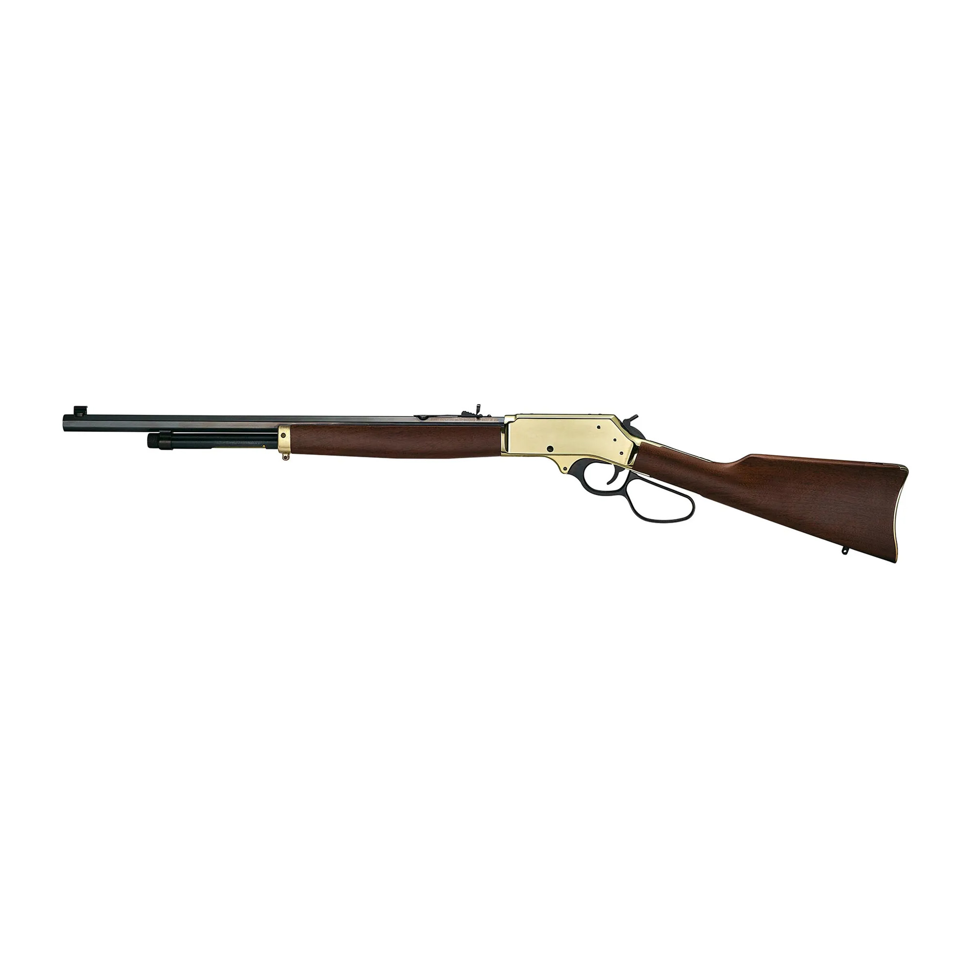 Henry Lever Action 22″ 45-70 Government 4rd Adjustable Sights – Brass