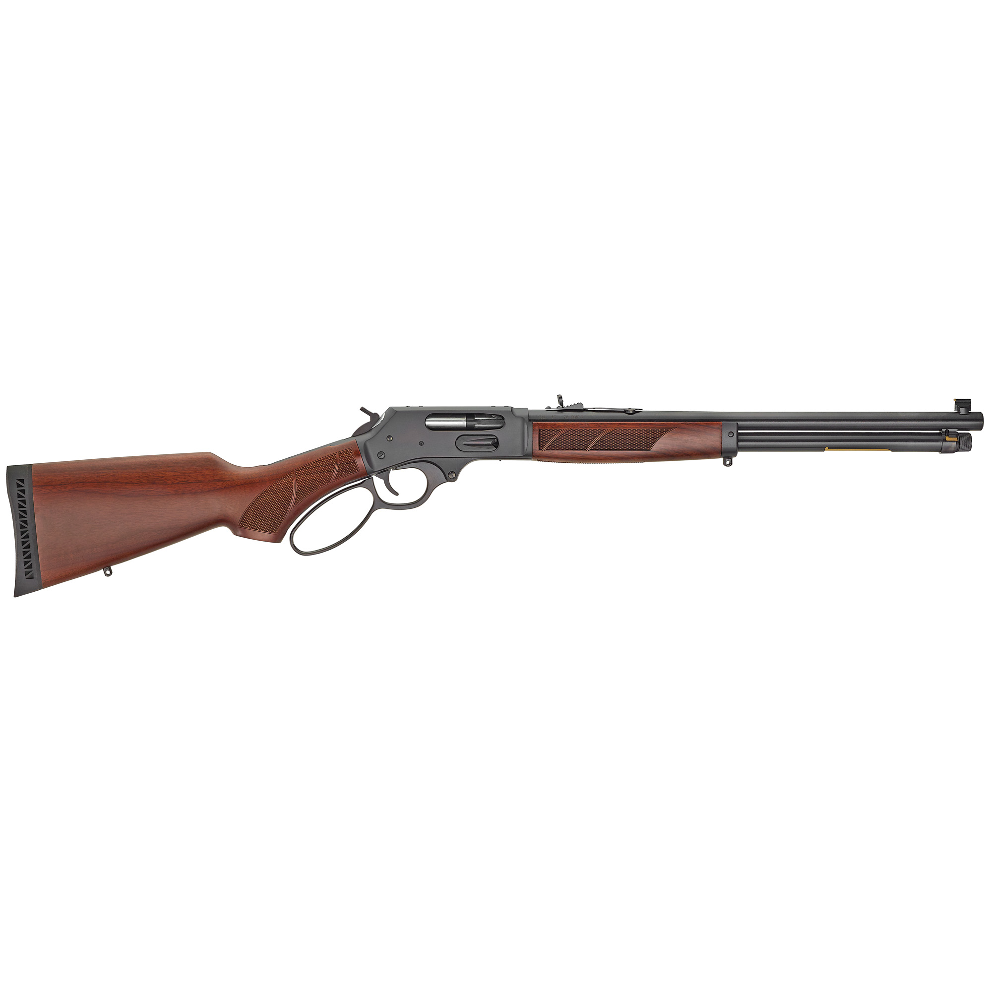 Henry Lever Action 18.43″ 45-70 Government 4rd Adjustable Sights – Blue