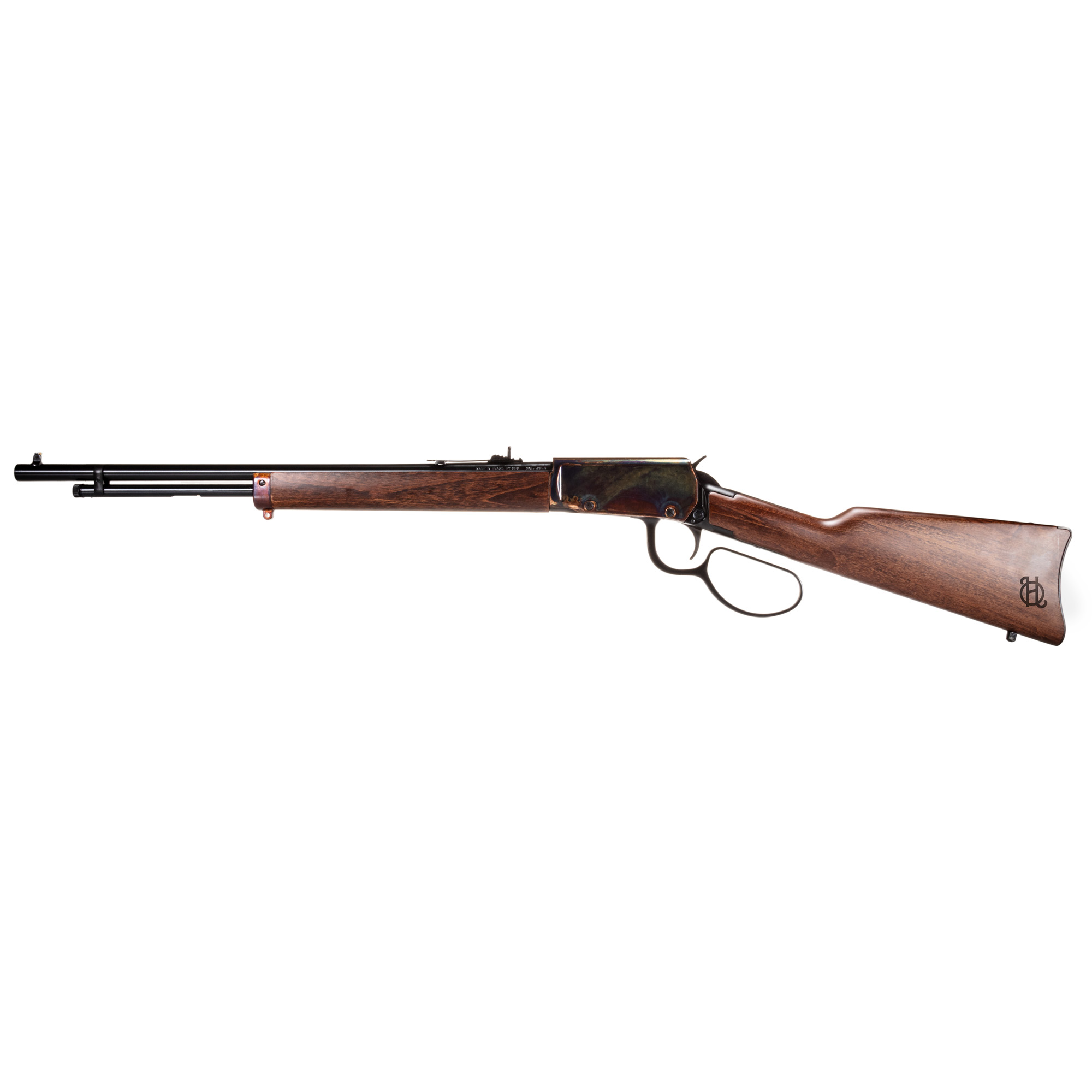 Heritage Settler 20″ 22 LR 15rd Buckhorn – Case Hardened