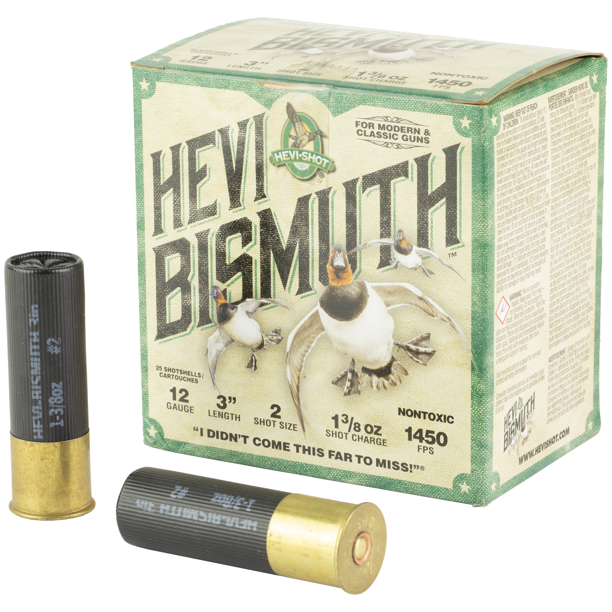 HEVI-Shot HEVI-Bismuth 12 Gauge 3″ #2 – 25rd