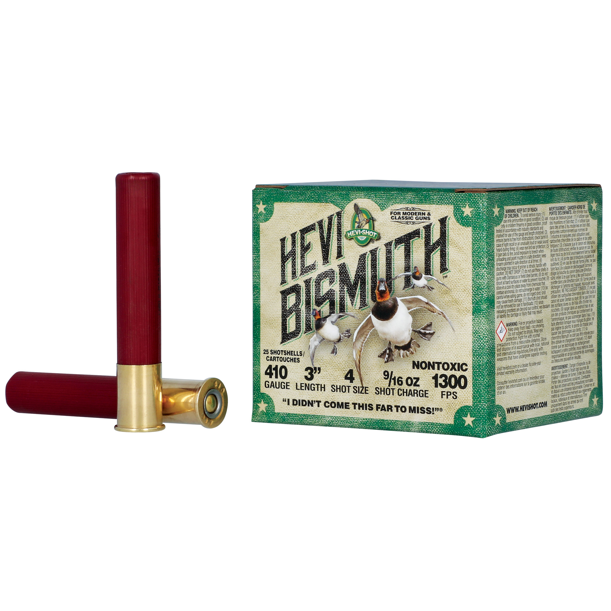 HEVI-Shot HEVI-BISMUTH 410 Gauge 3″ #4 – 25rd