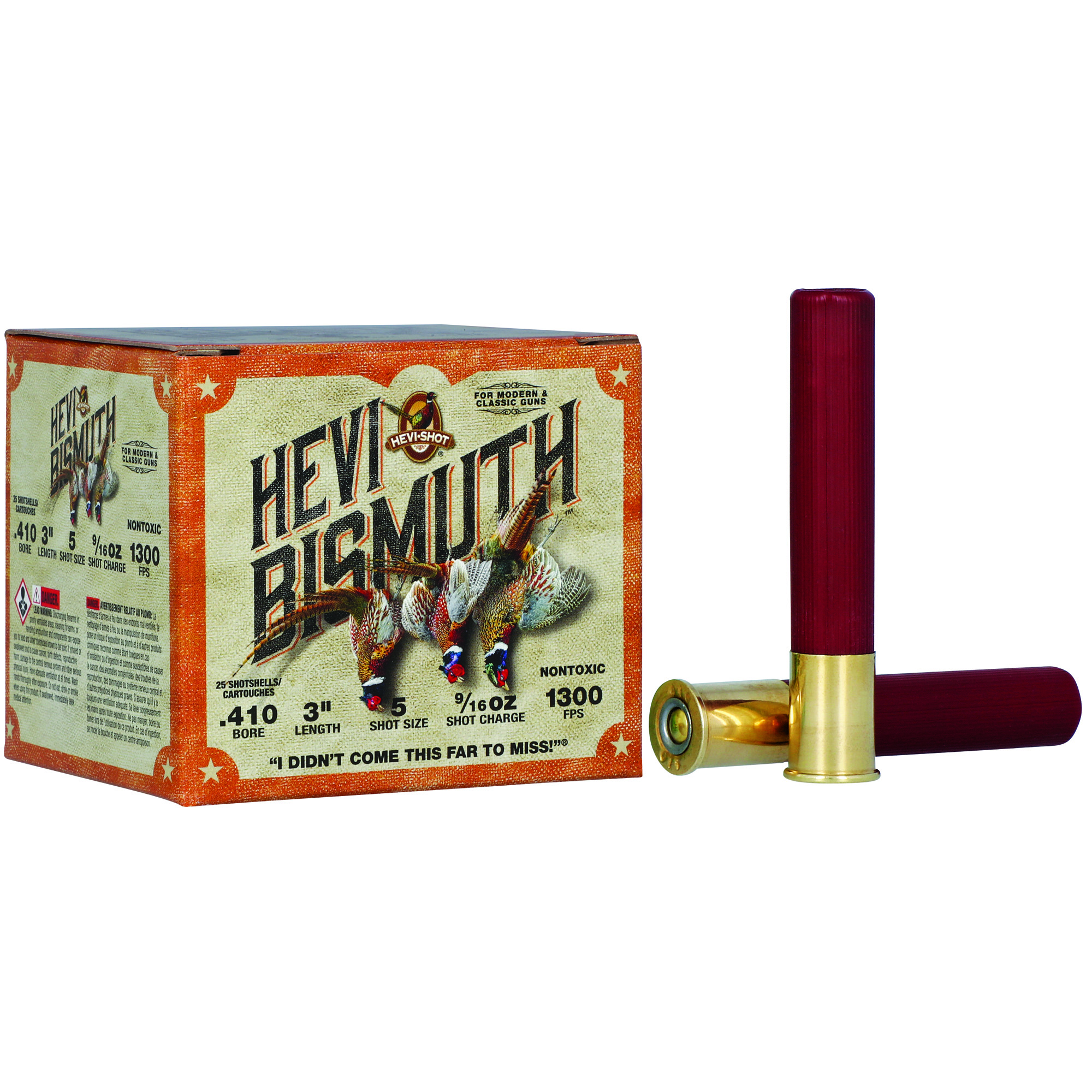 HEVI-Shot Hevi-Bismuth Upland 410 Gauge 3″ #5 Steel Shot – 25rd