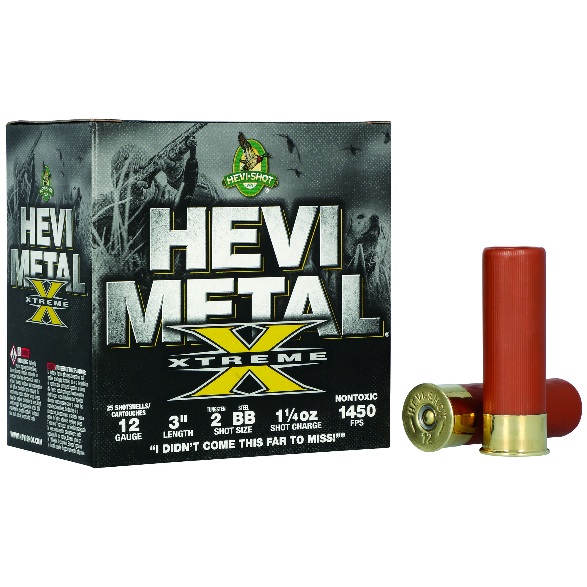 HEVI-Shot Hevi-Metal Xtreme 12 Gauge 3″ BB and #2 Tungsten – 25rd