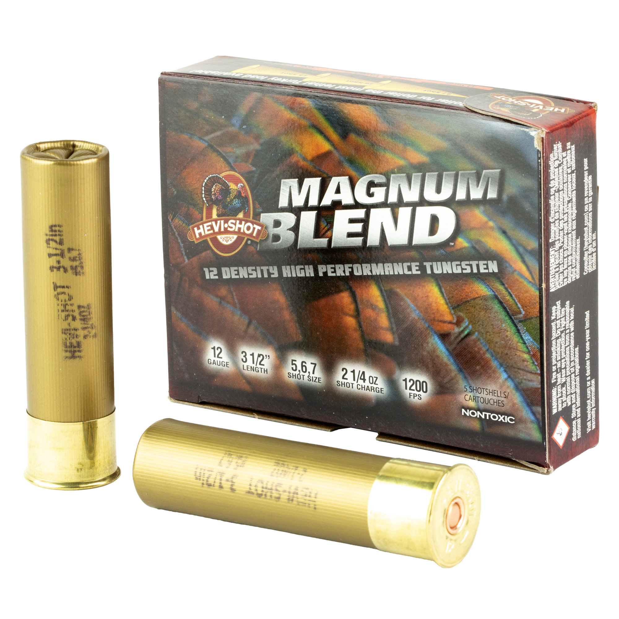 HEVI-Shot Magnum Blend 12 Gauge 3.5″ #5, #6, and #7 Tungsten – 5rd