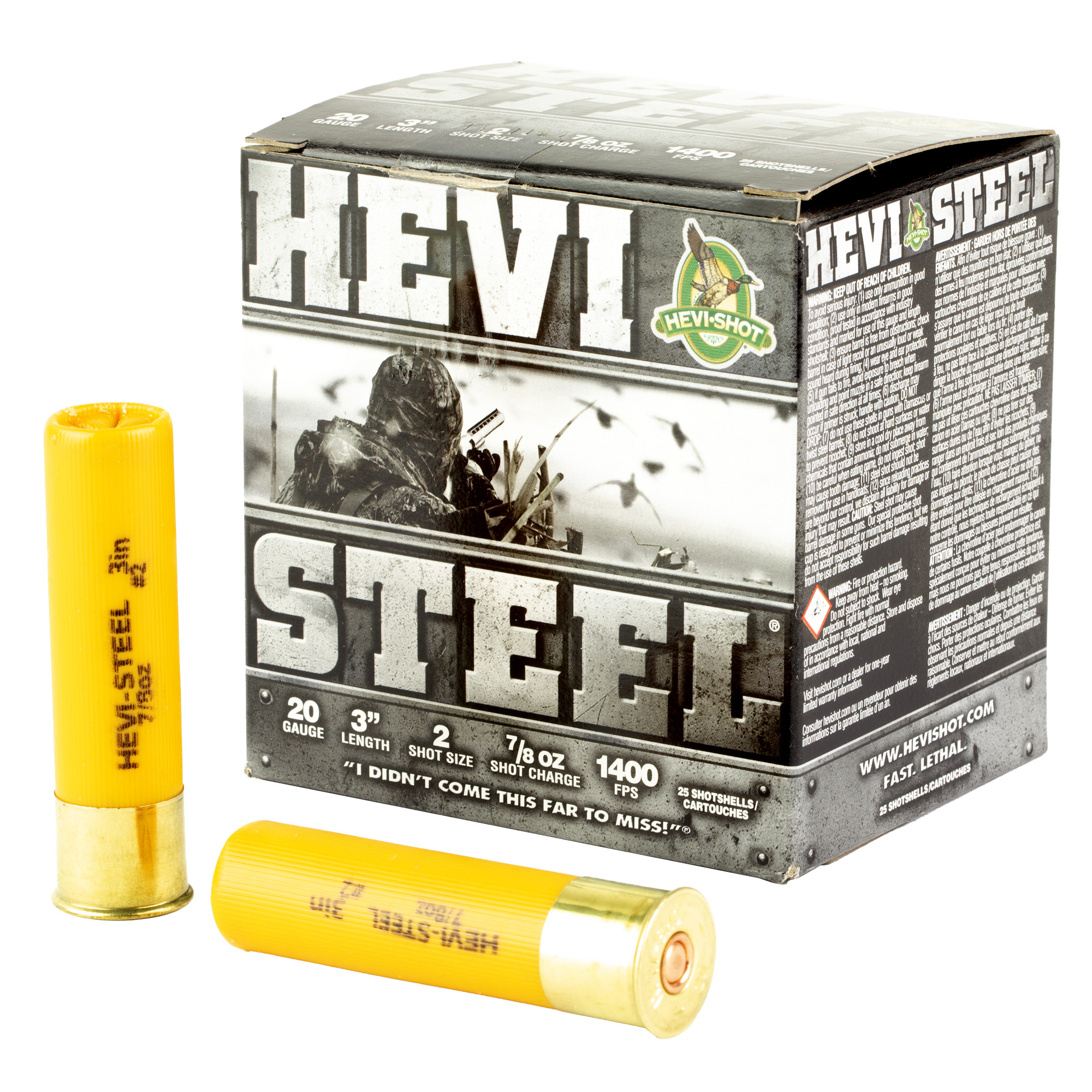 HEVI-Shot HEVI-Steel 20 Gauge 3″ #2 – 25rd