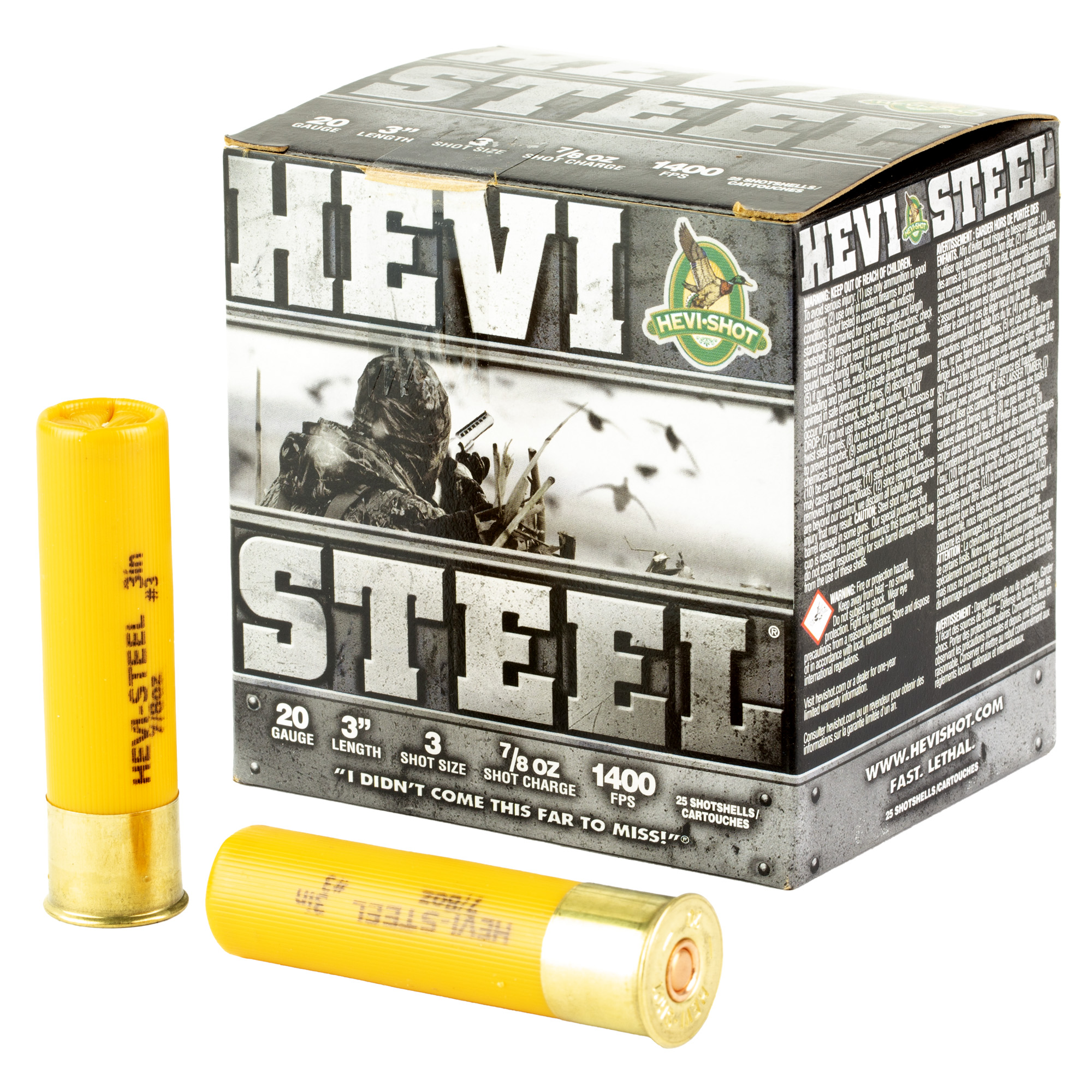 HEVI-Shot HEVI-Steel 20 Gauge 3″ #3 – 25rd