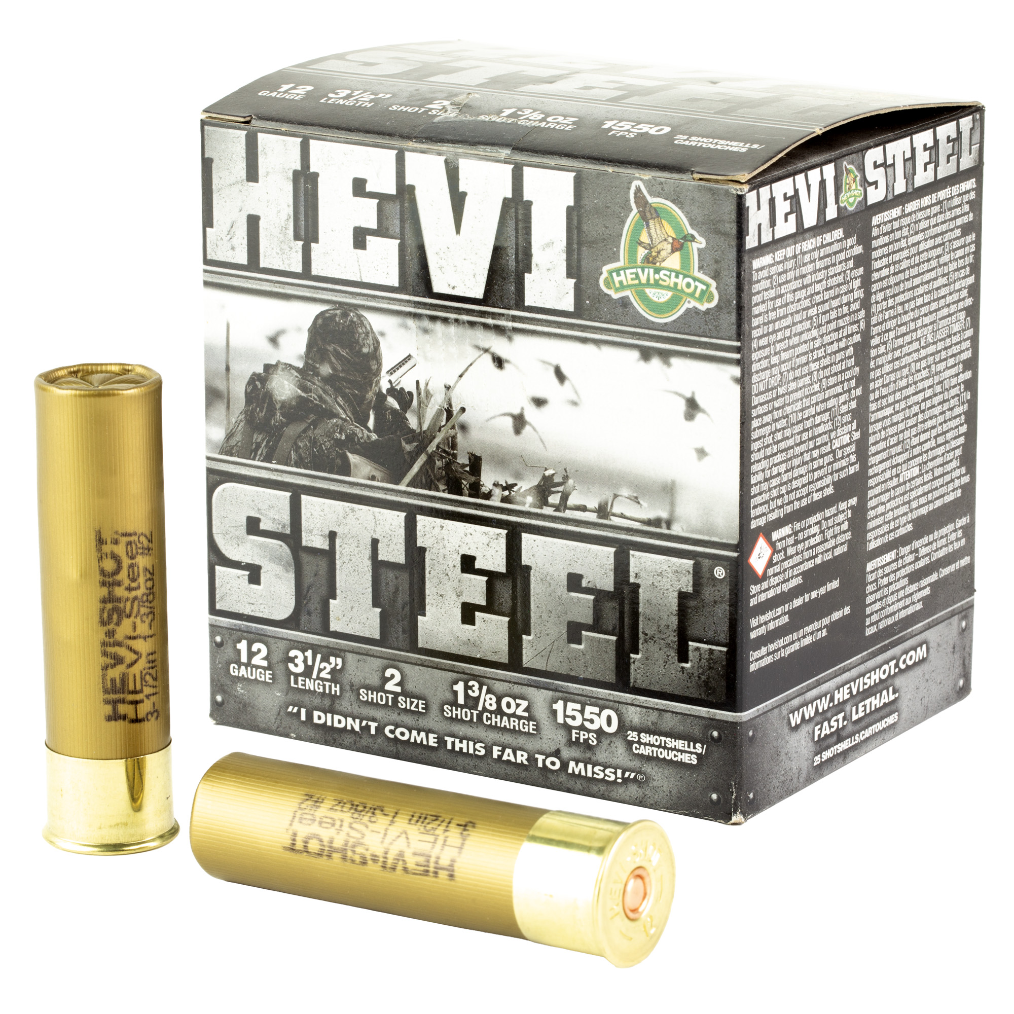 HEVI-Shot HEVI-Steel 12 Gauge 3.5″ #2 – 25rd