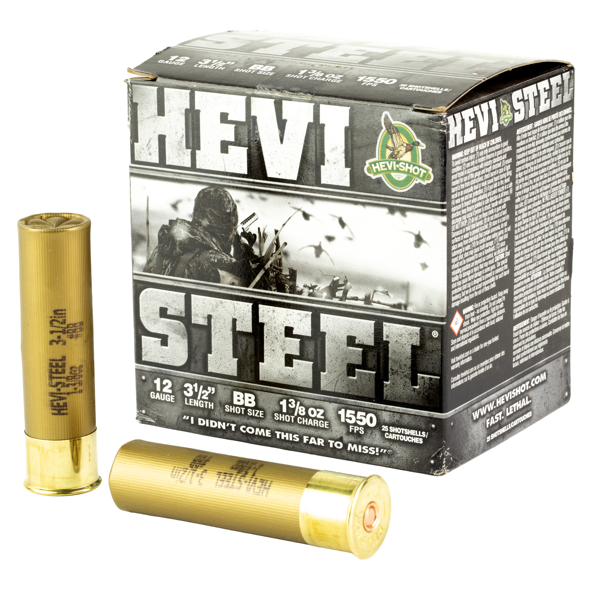 HEVI-Shot HEVI-Steel 12 Gauge 3.5″ BB – 25rd