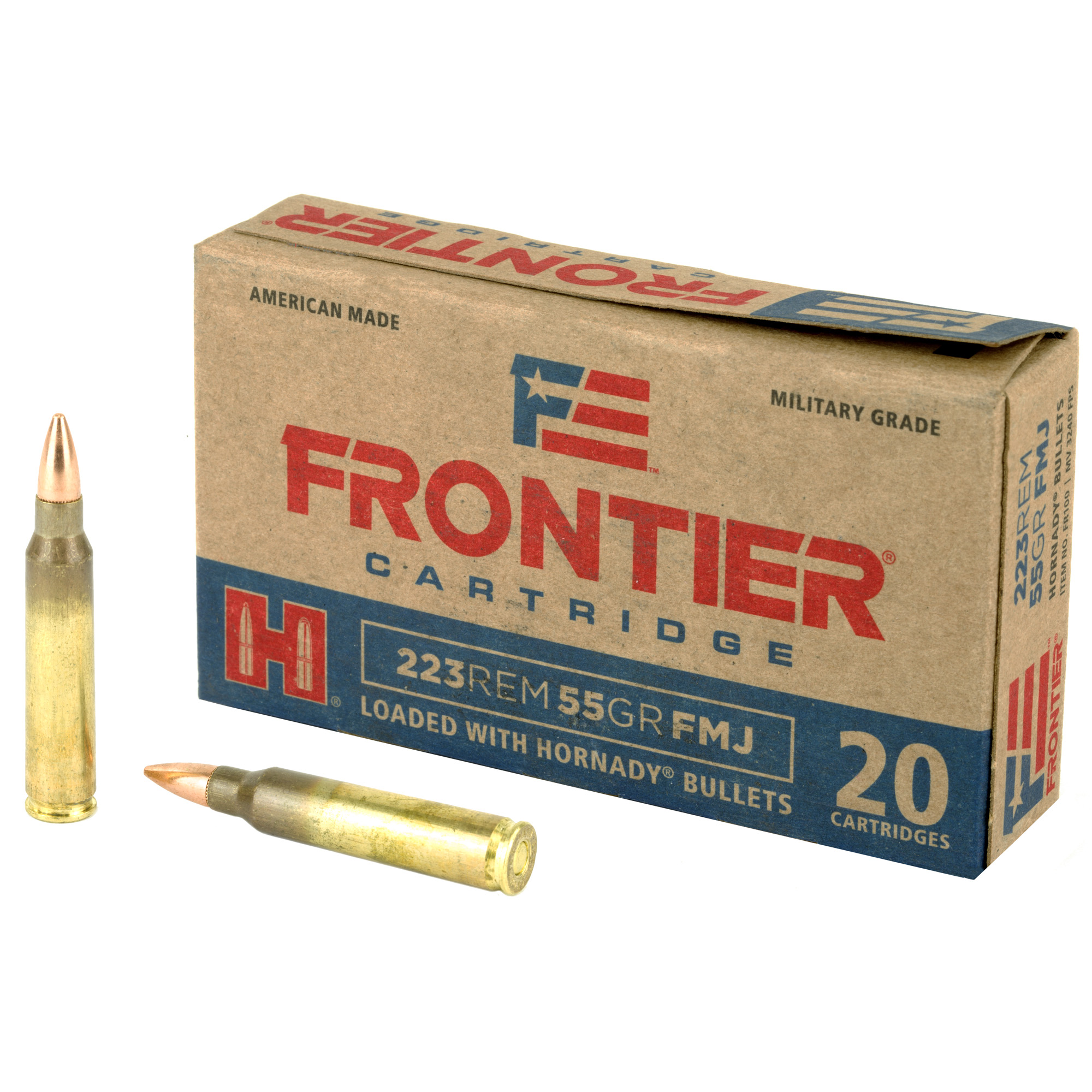 Frontier Cartridge Lake City 223 Remington 55gr Full Metal Jacket – 20rd