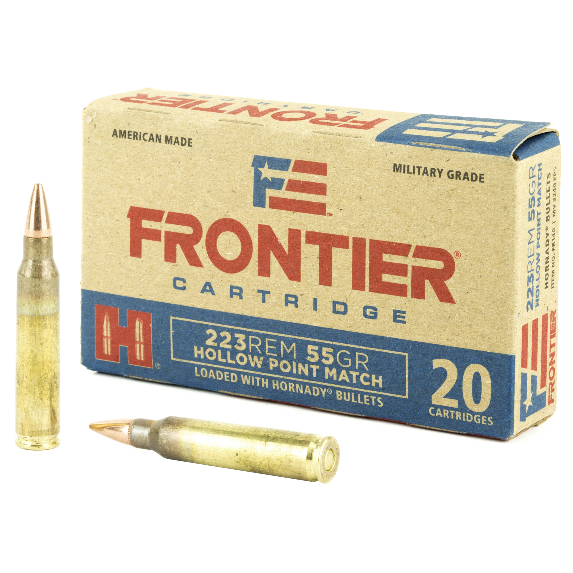 Frontier Cartridge Lake City Match 223 Remington 55gr Hollow Point – 20rd