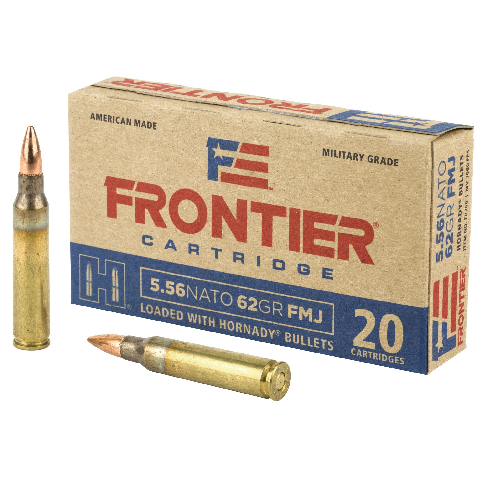 Frontier Cartridge Lake City 5.56 NATO 62gr Full Metal Jacket – 20rd