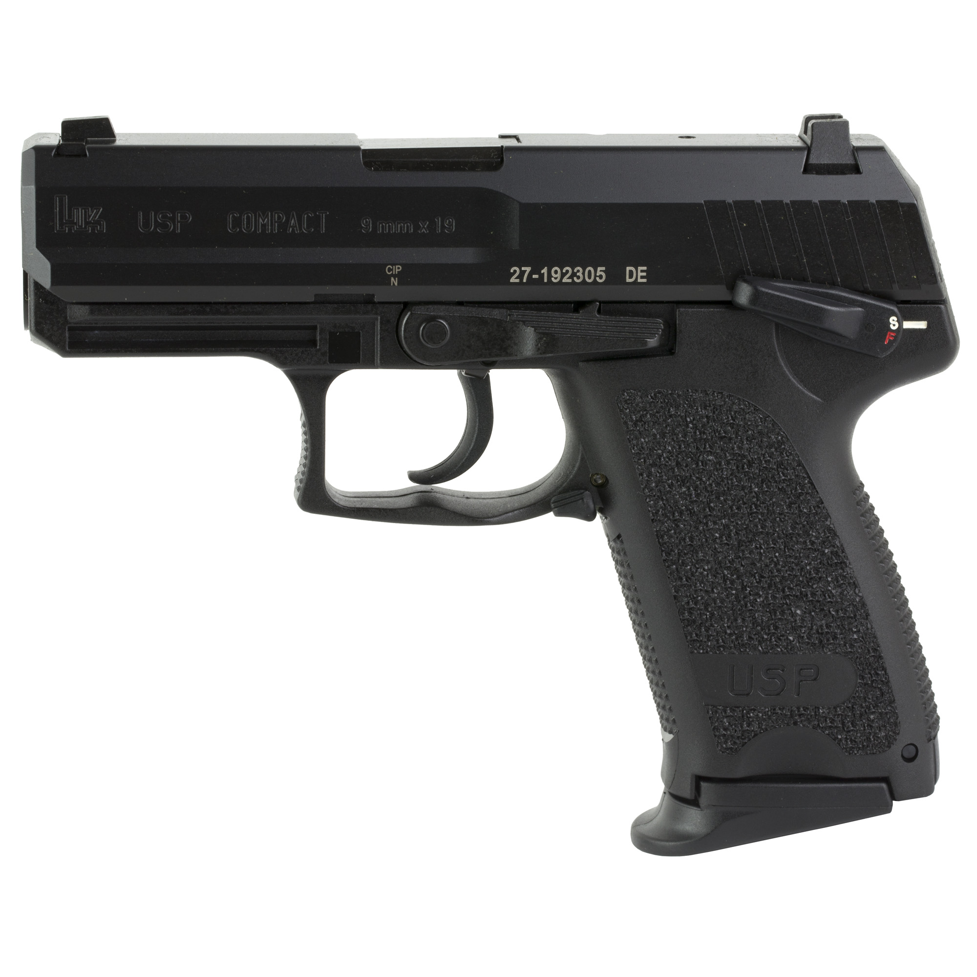 HK USP-C DA/SA 3.58″ 9mm 13rd 3 Dot – Black